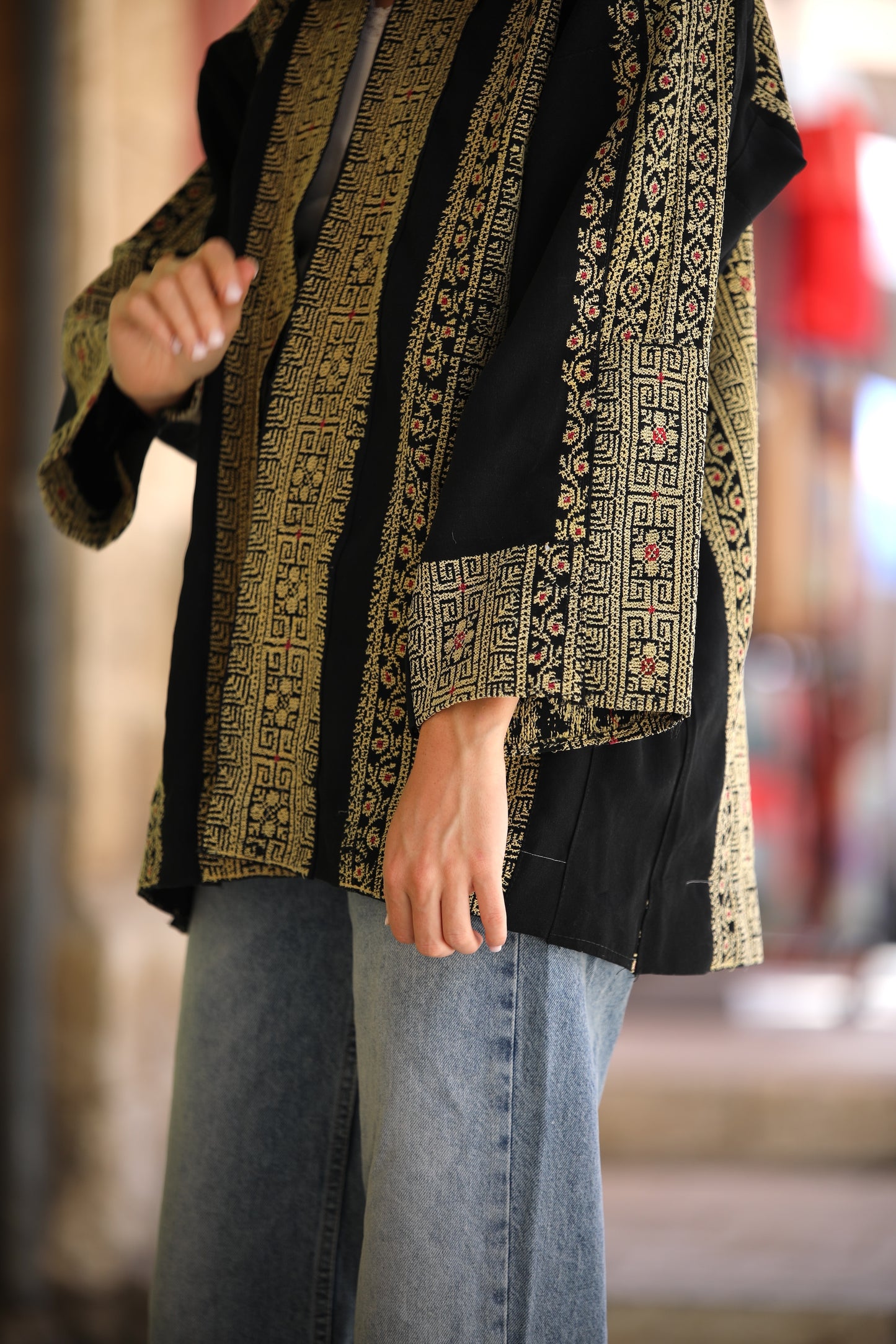 Blazer with Palestinian Tatreez