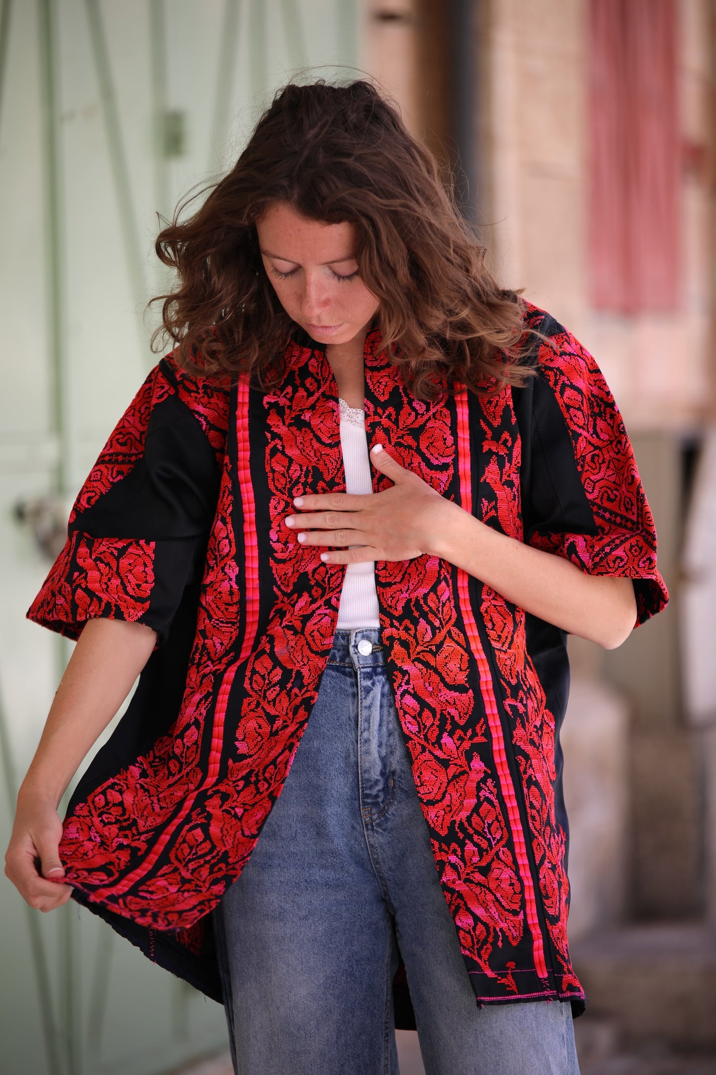 Blazer with Palestinian Tatreez