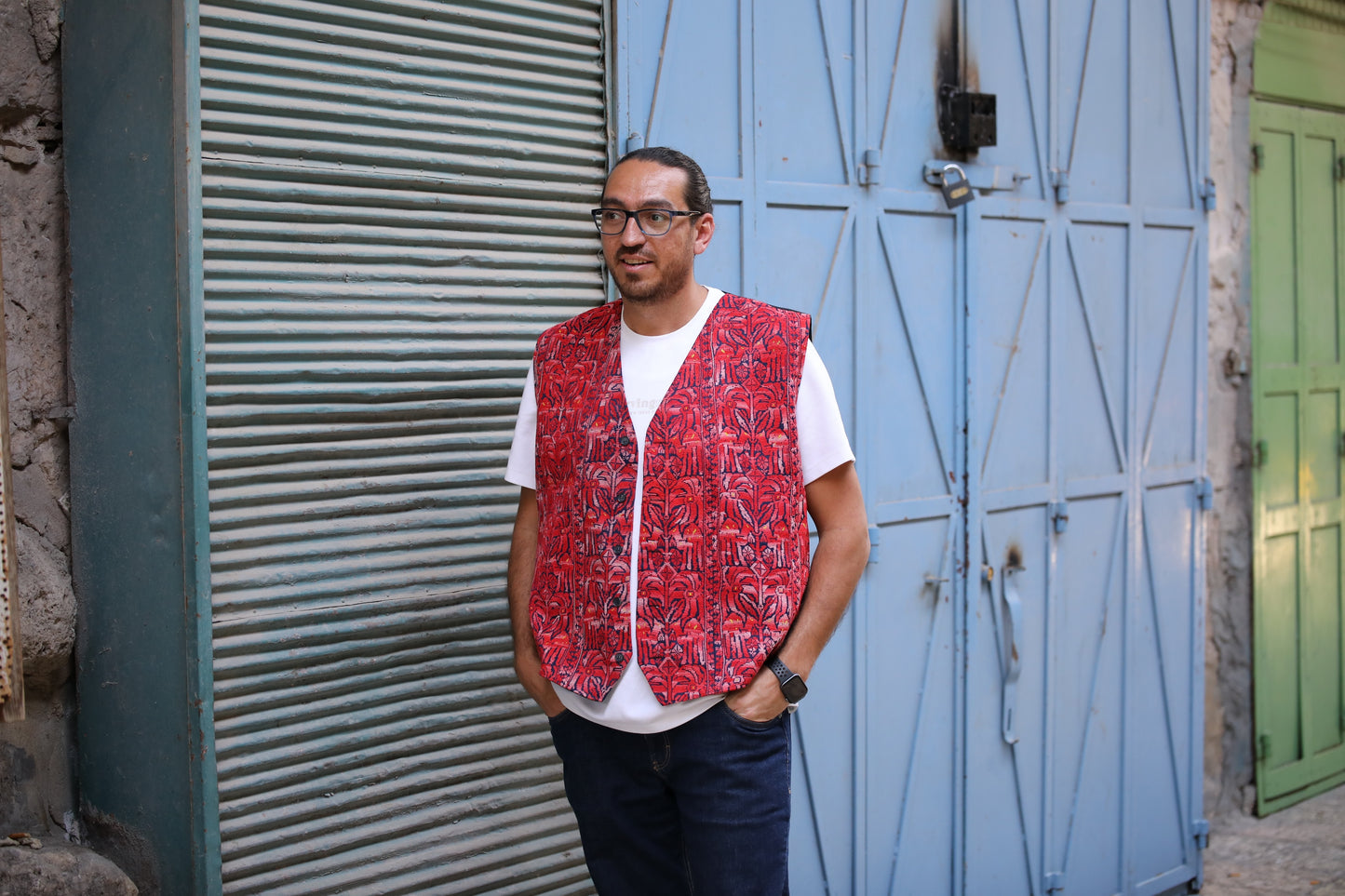 Vest with Palestinian Tatreez