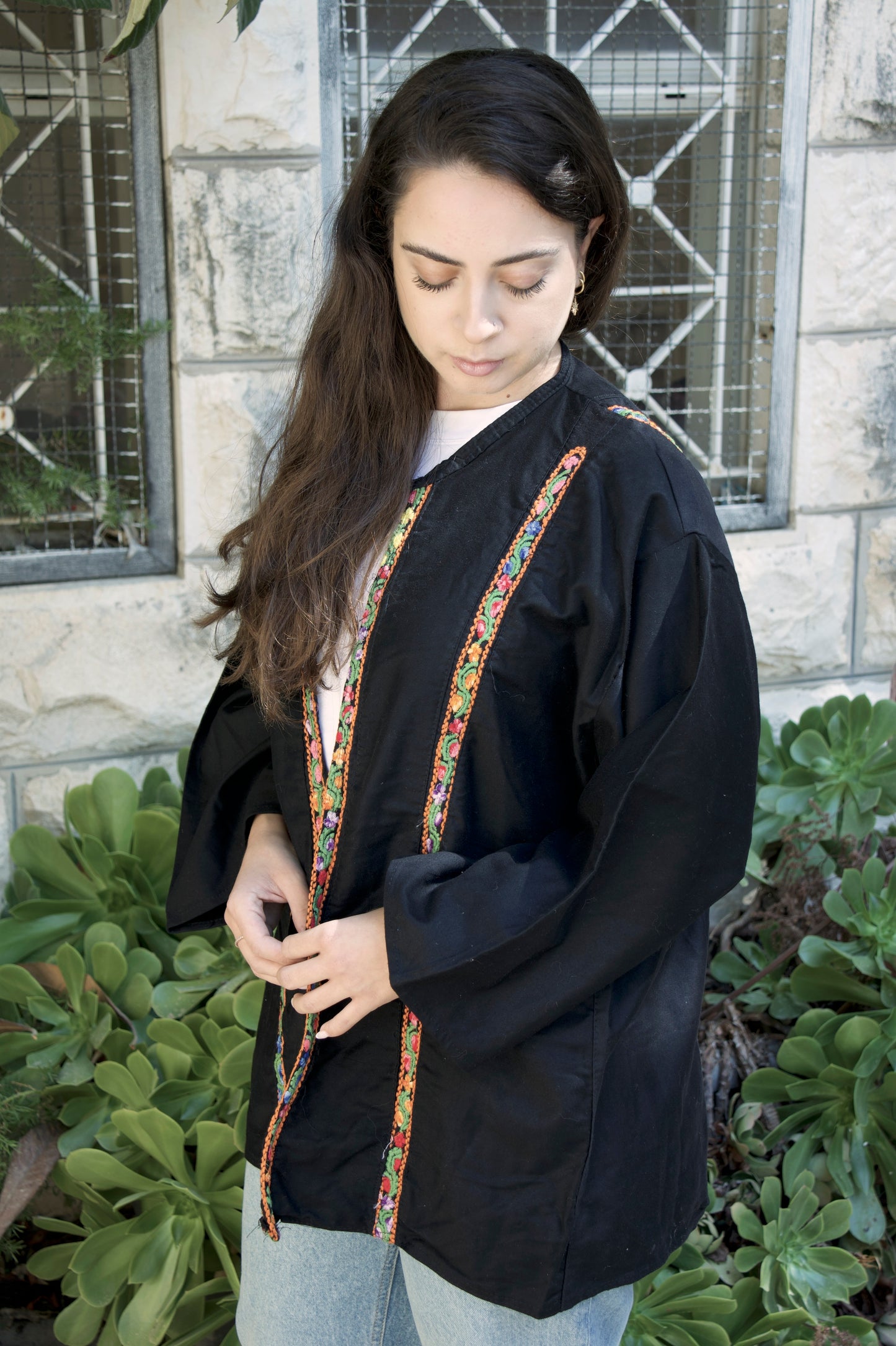 Blazer with Handmade Embroidery