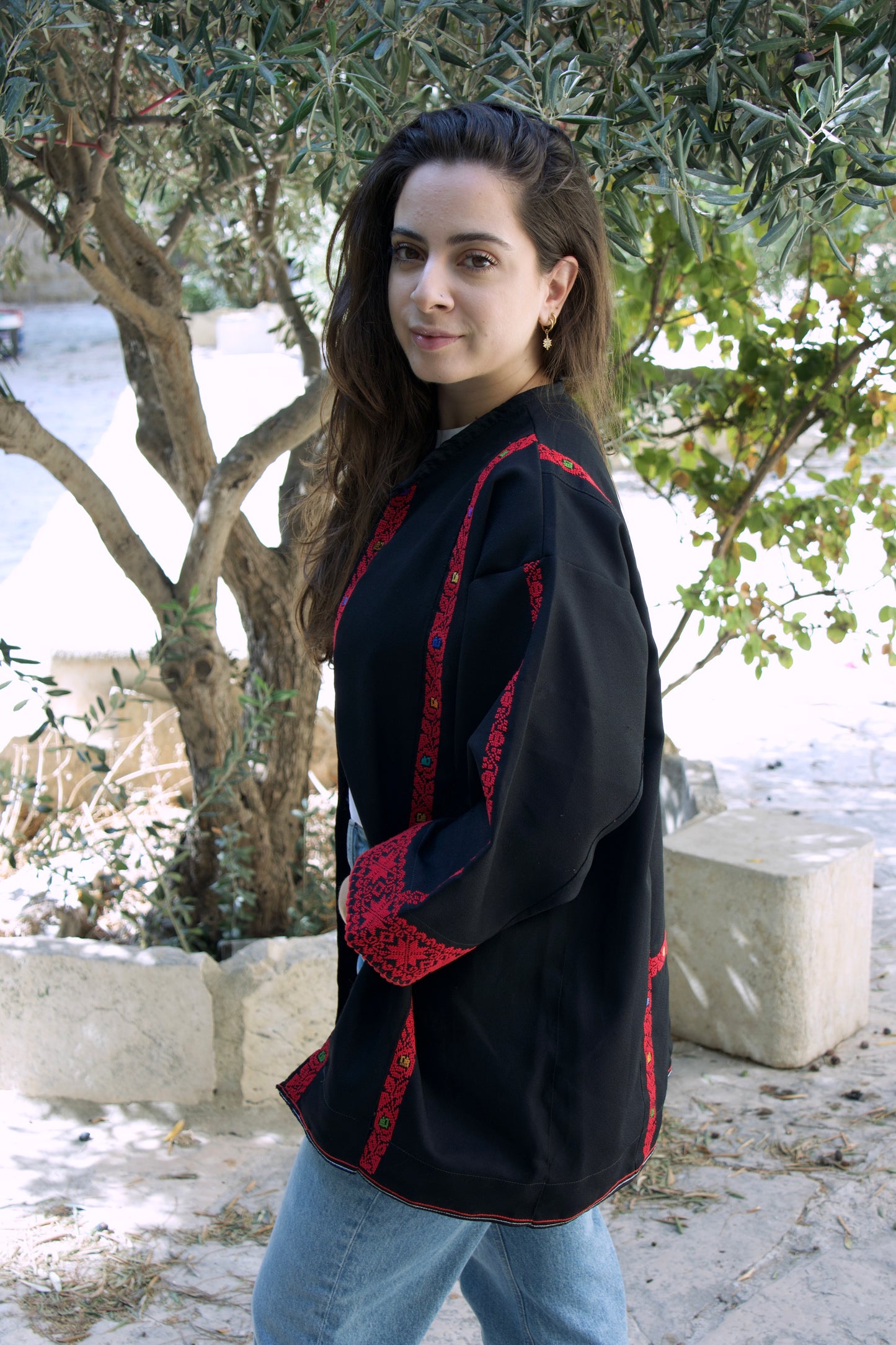 Blazer with Palestinian Tatreez