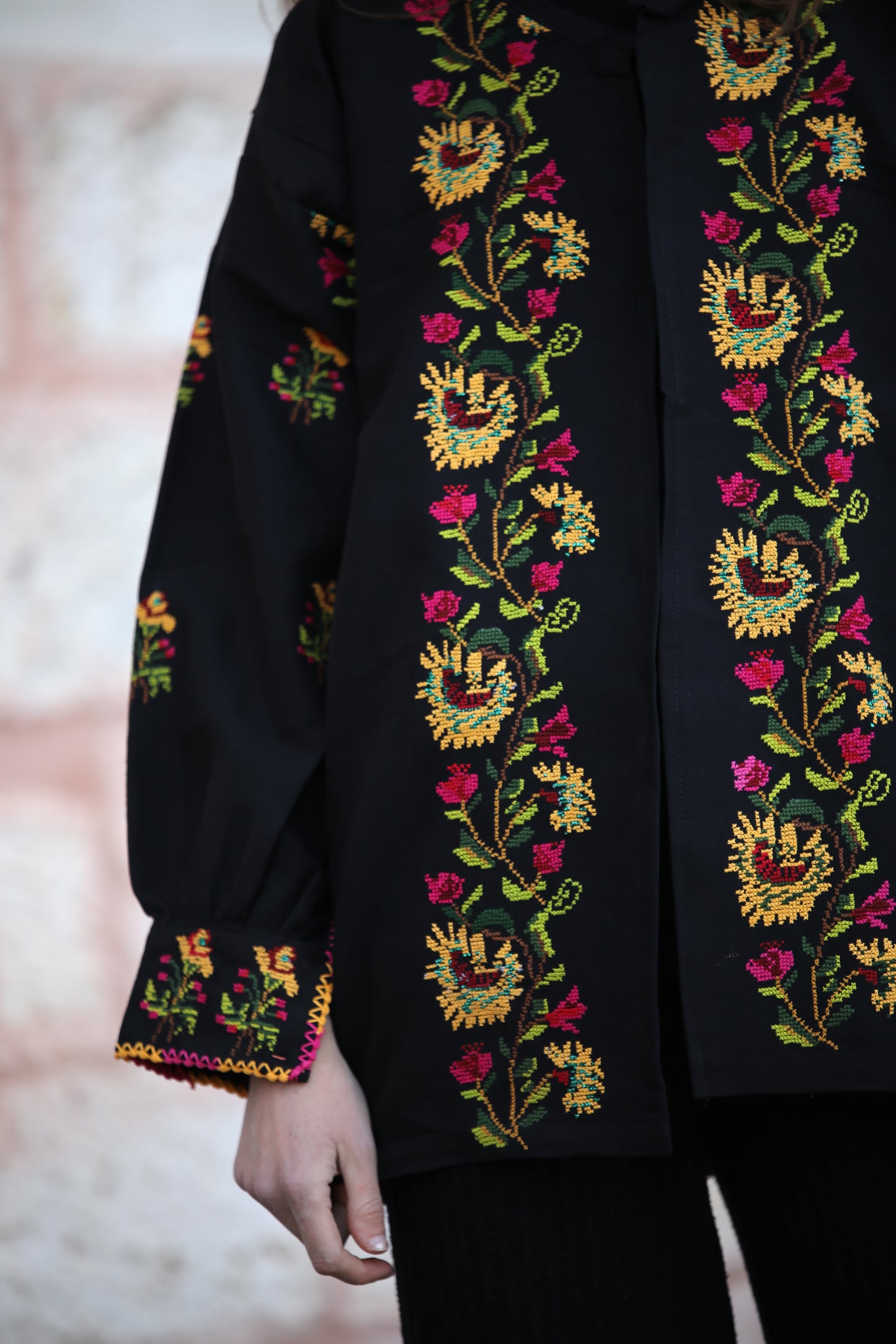 Blazer with Palestinian Tatreez