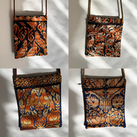 Bags with Orange Tatreez