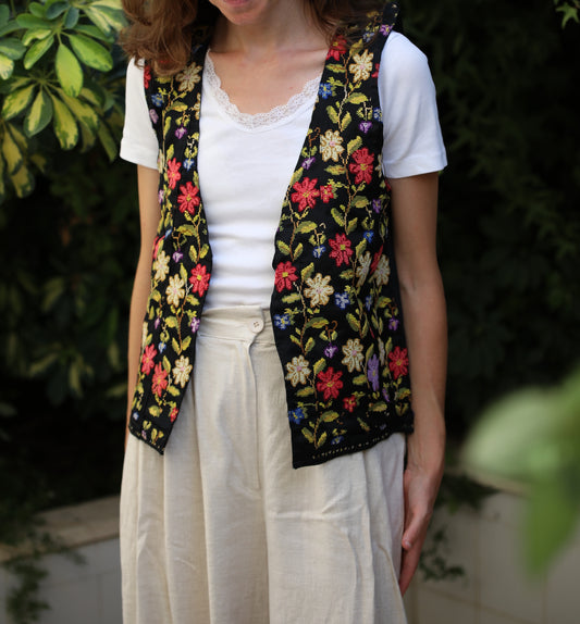 Vest with Palestinian Tatreez