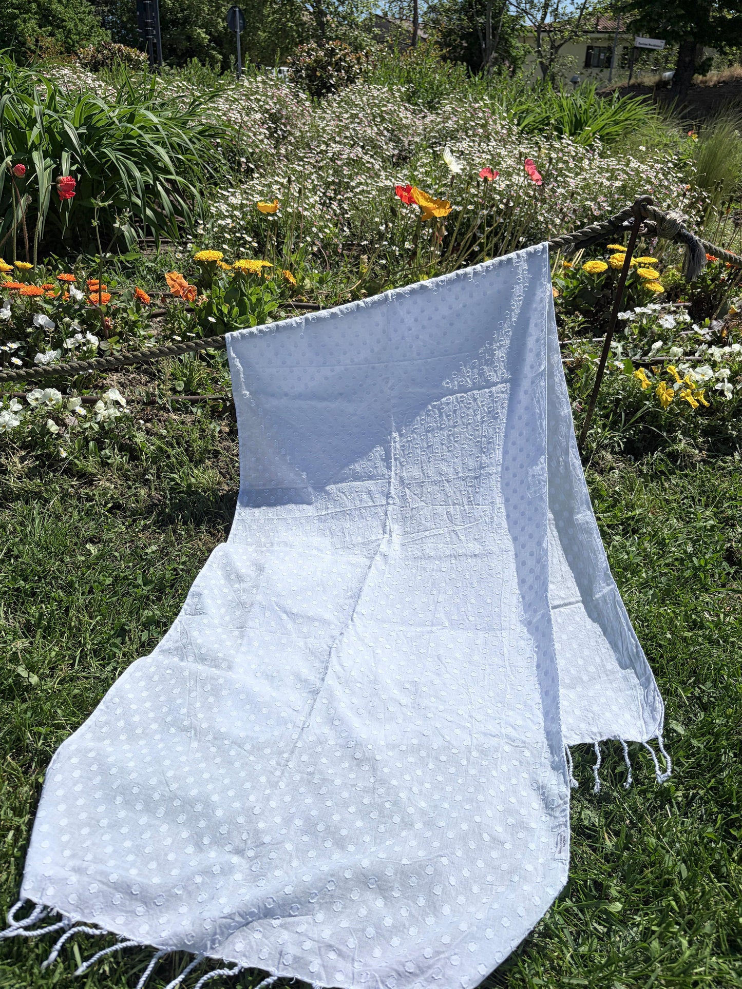 Naturally Dyed Indigo Scarf
