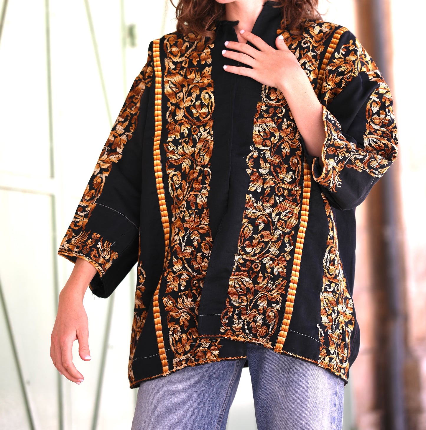 Blazer with Palestinian Tatreez