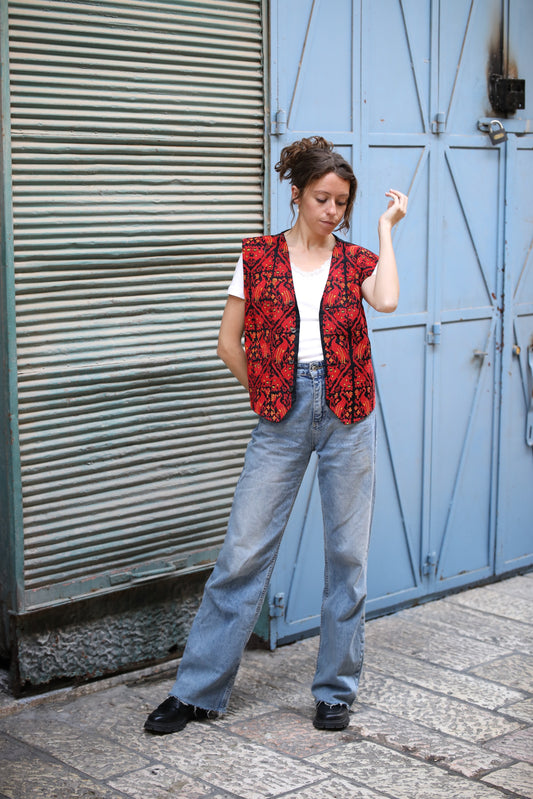 Vest with Palestinian Tatreez