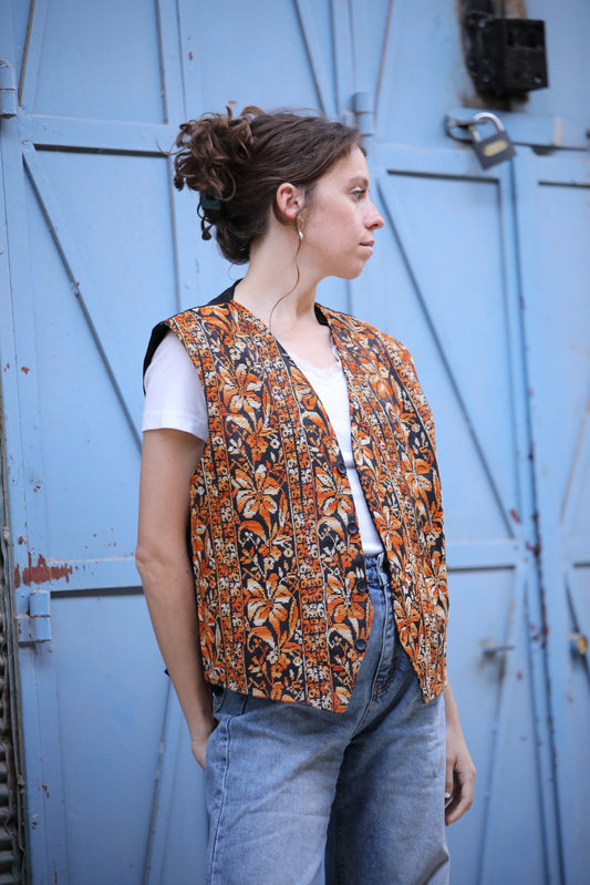 Vest with Palestinian Tatreez
