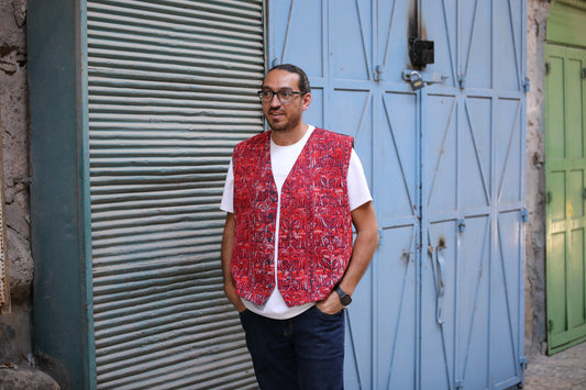 Vest with Palestinian Tatreez