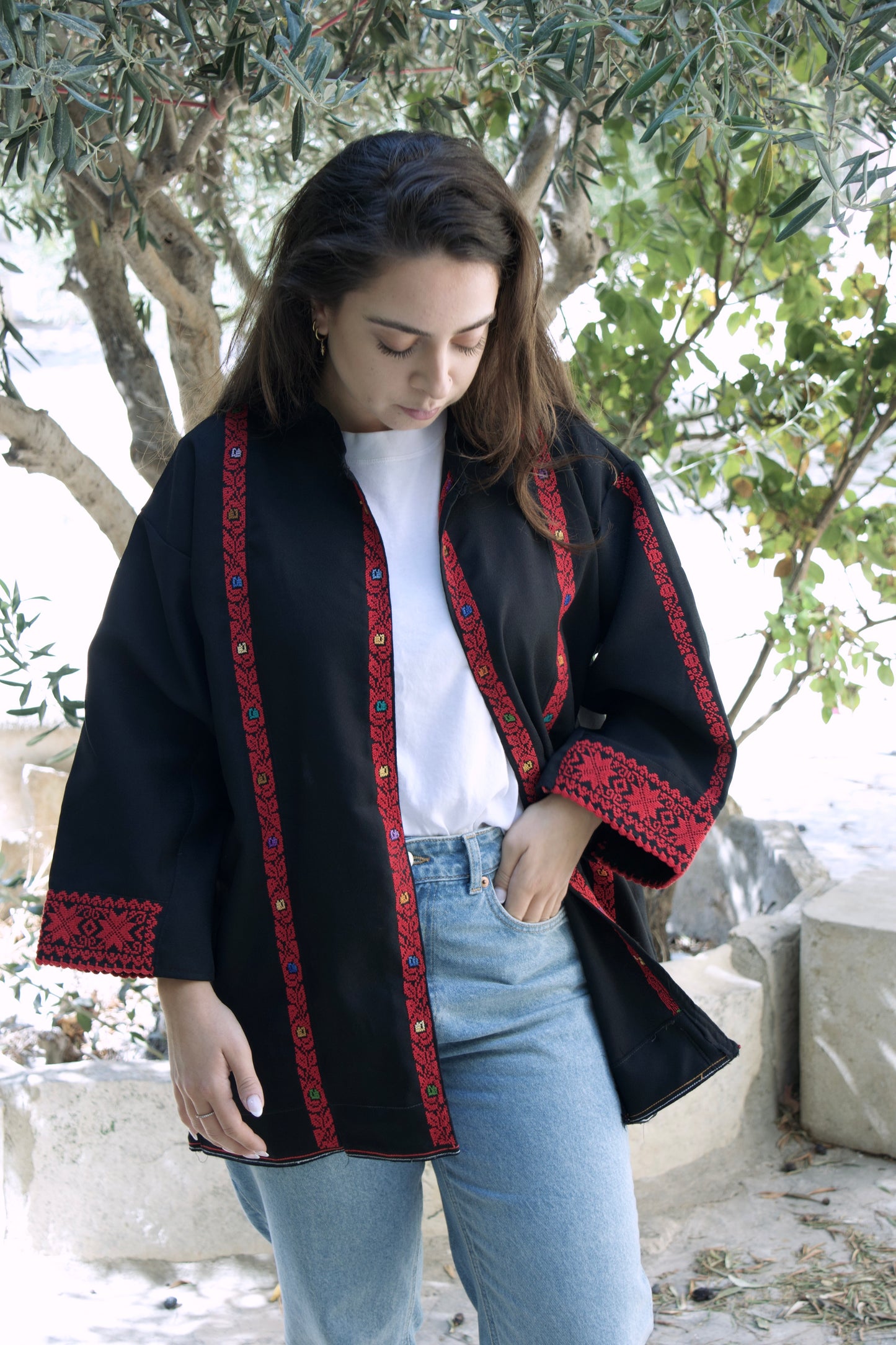 Blazer with Palestinian Tatreez