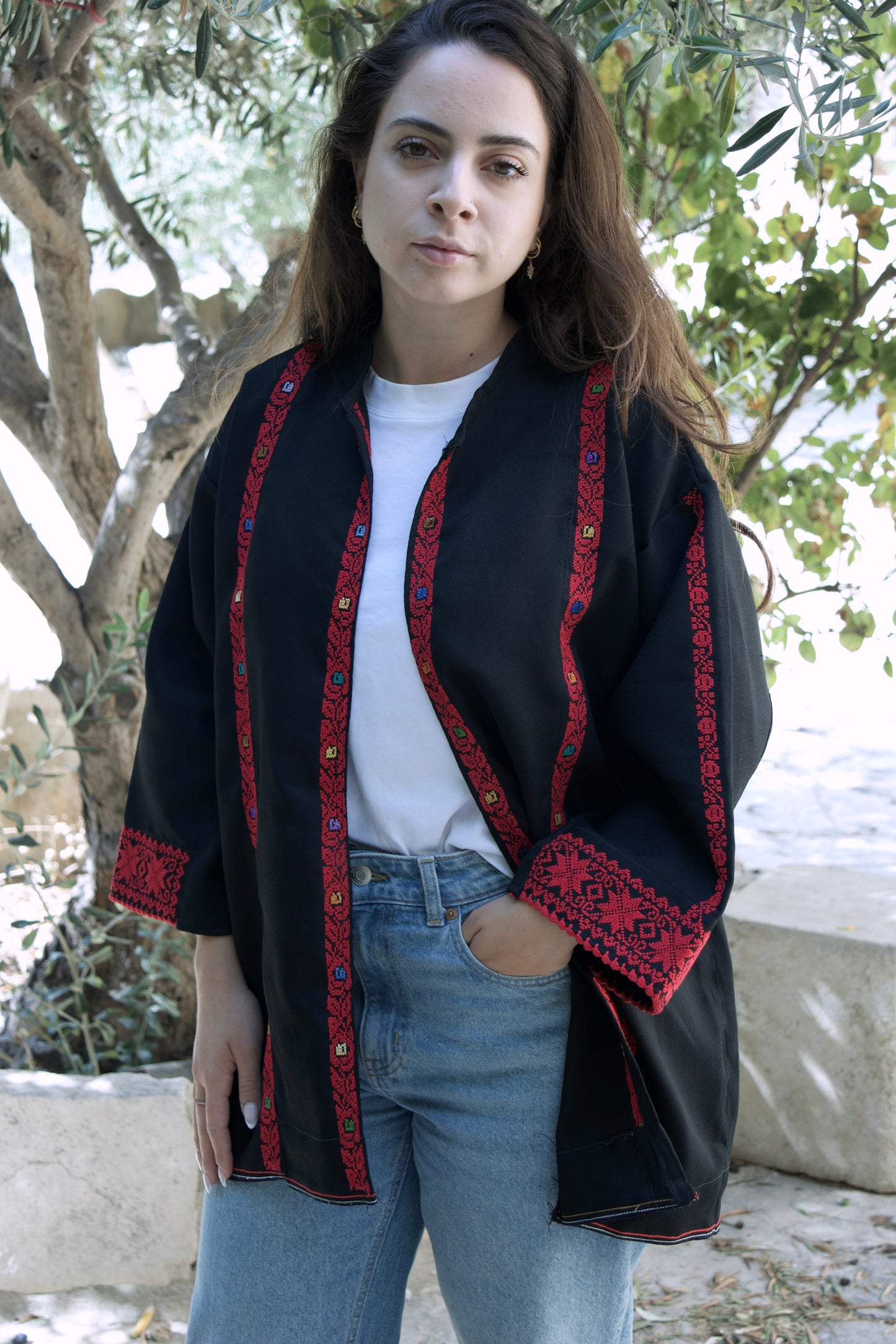 Blazer with Palestinian Tatreez