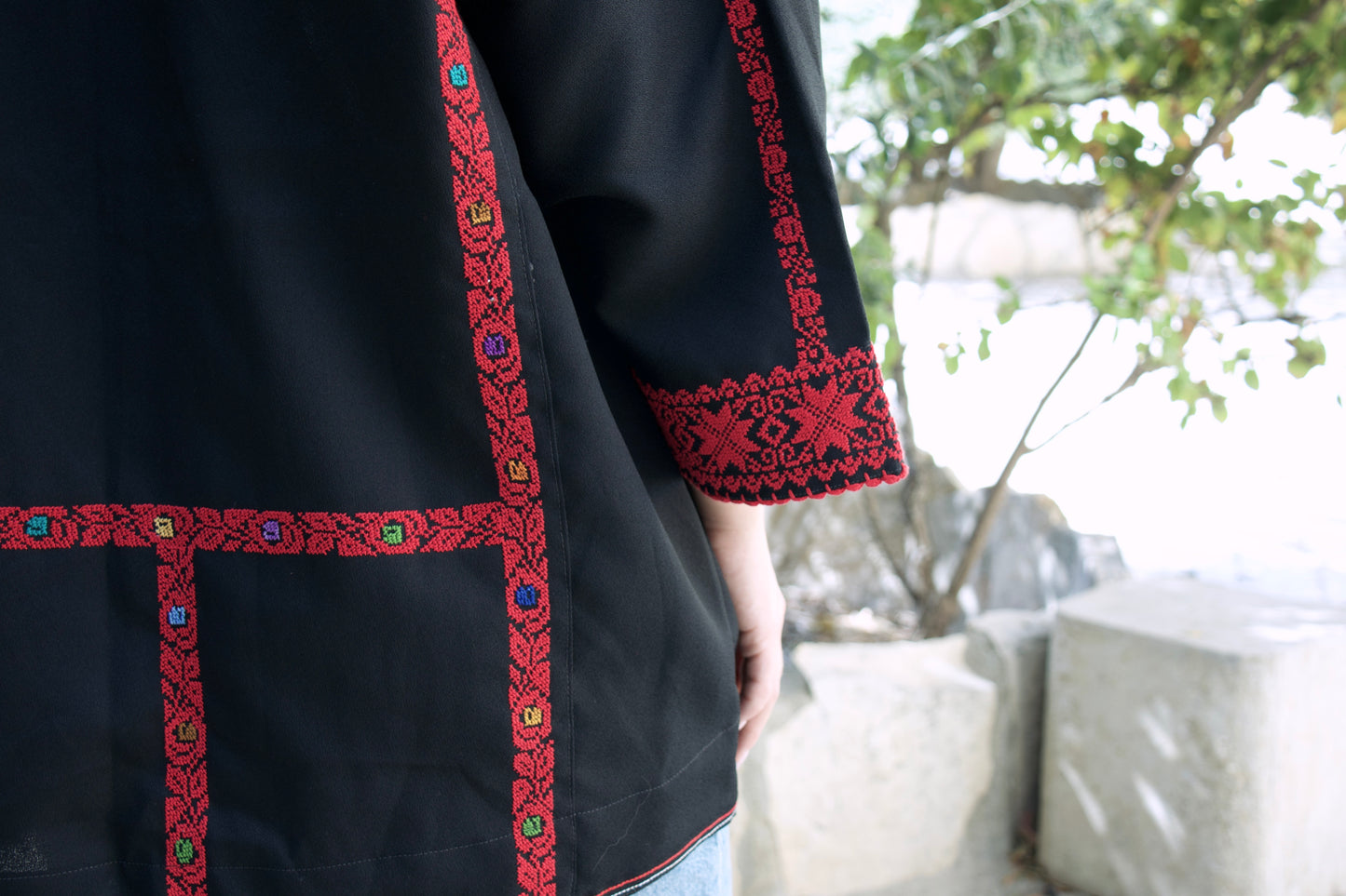 Blazer with Palestinian Tatreez