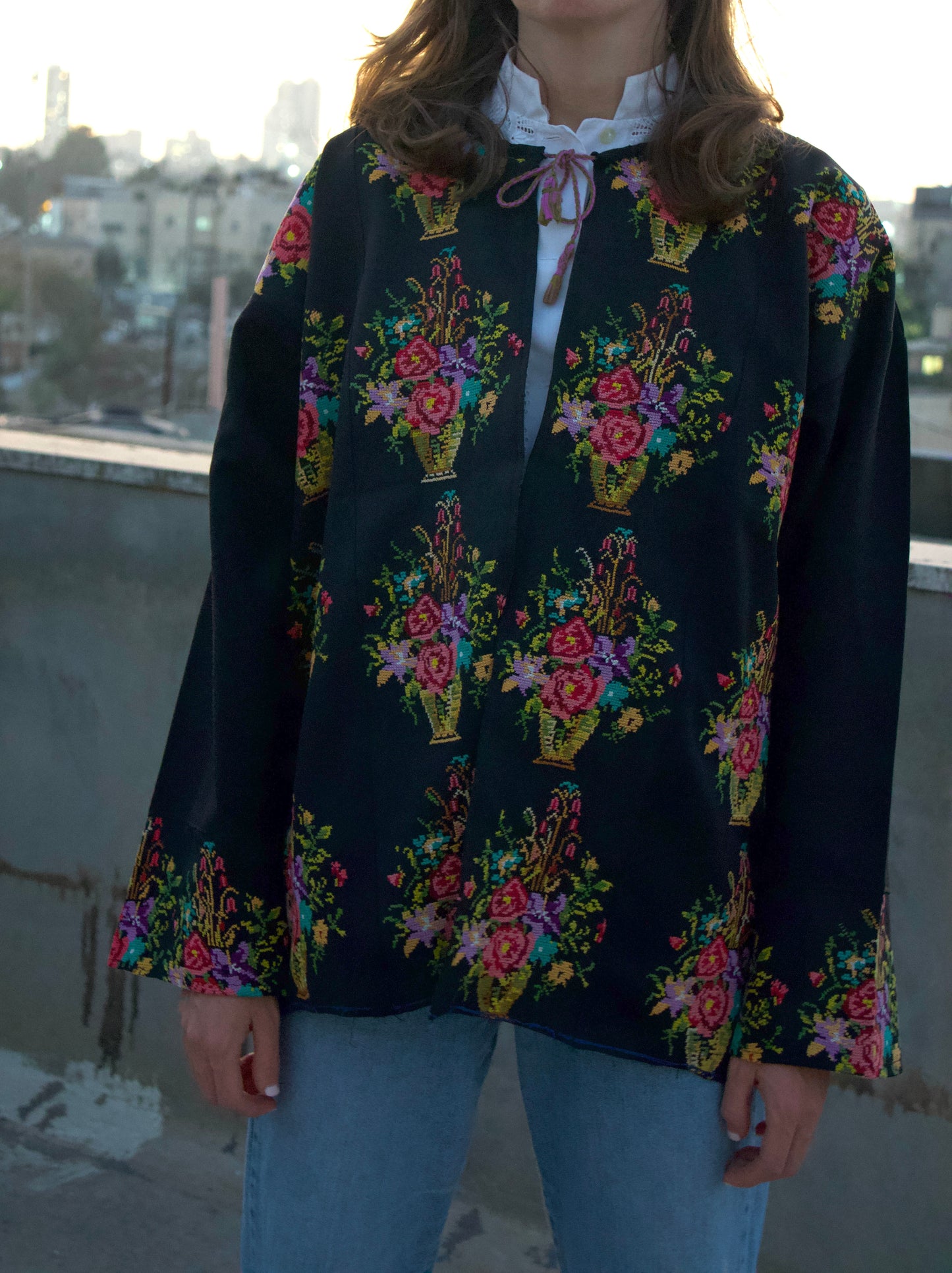 Blazer with Palestinian Tatreez