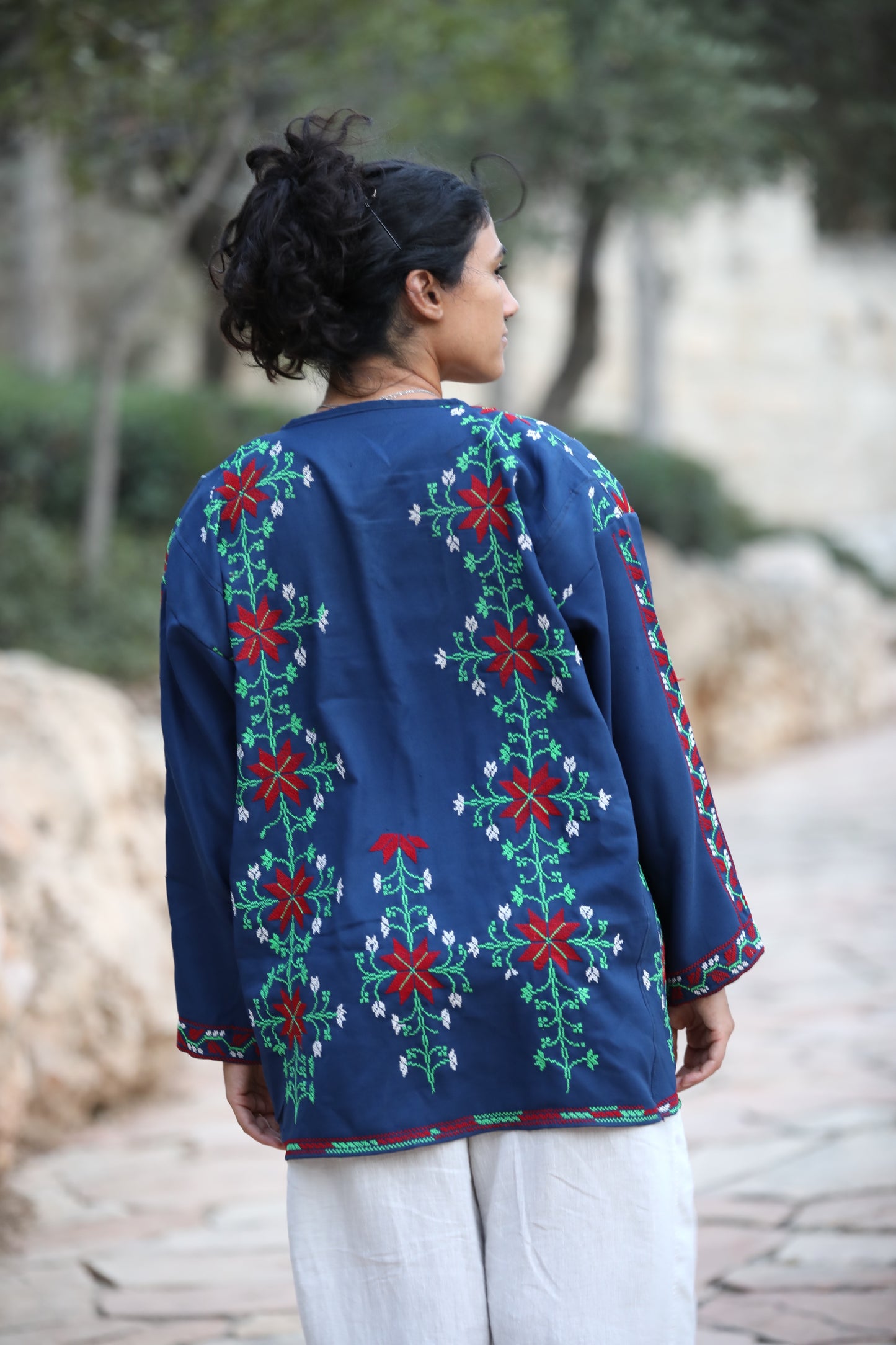 Blazer with Palestinian Tatreez