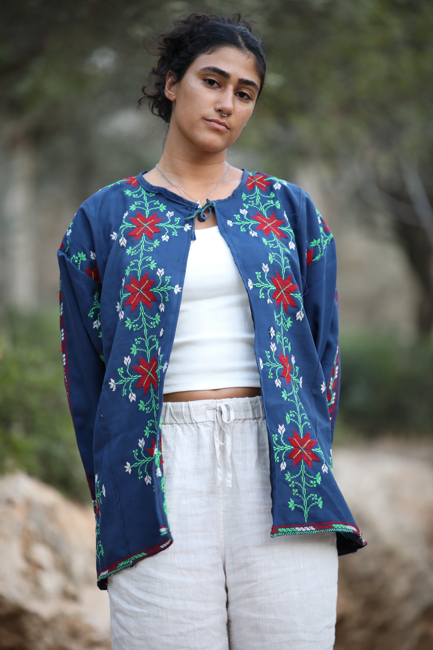 Blazer with Palestinian Tatreez