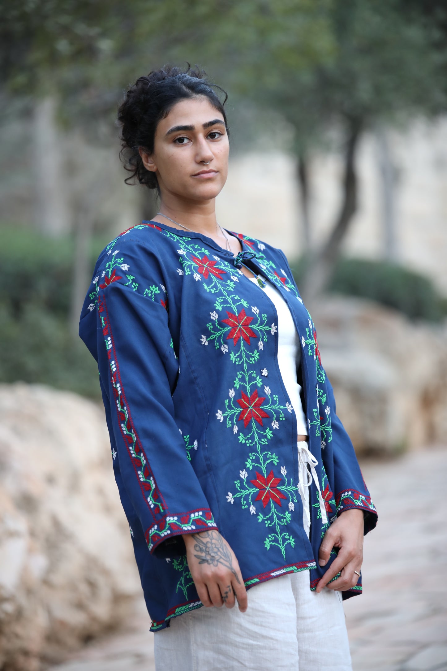 Blazer with Palestinian Tatreez