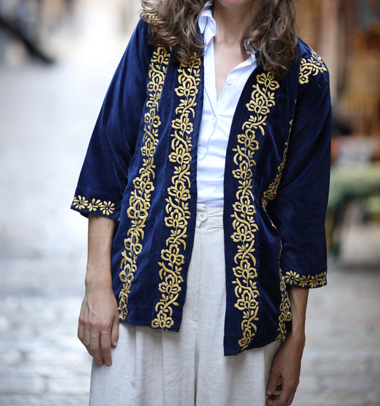 Palestinian Velvet Blazer | 1960s