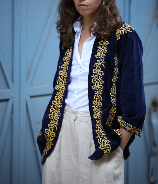 Palestinian Velvet Blazer | 1960s