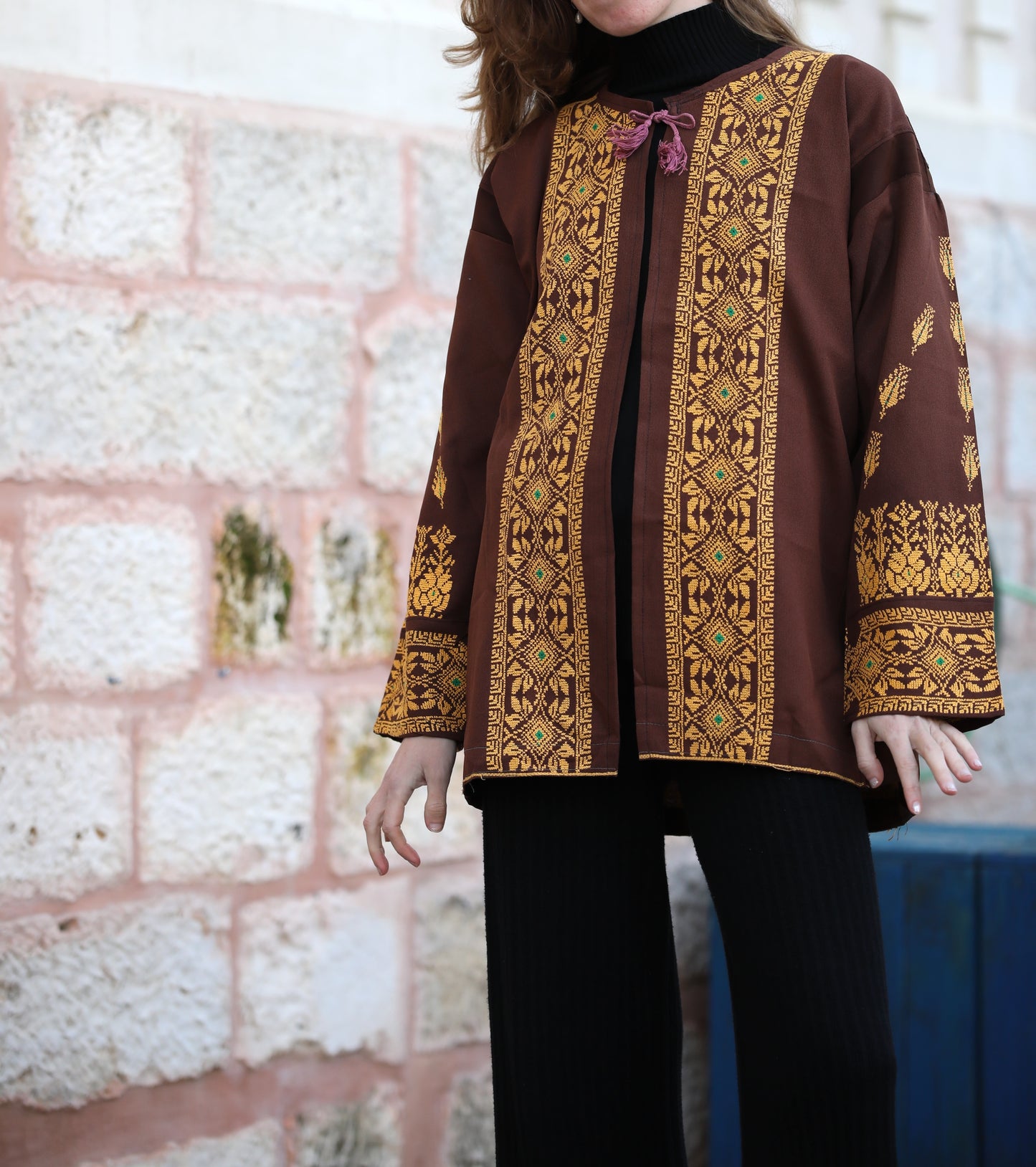 Blazer with Palestinian Tatreez
