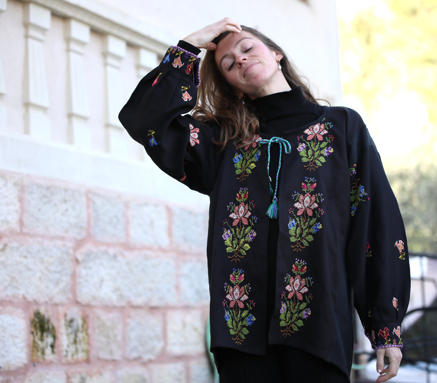 Blazer with Palestinian Tatreez