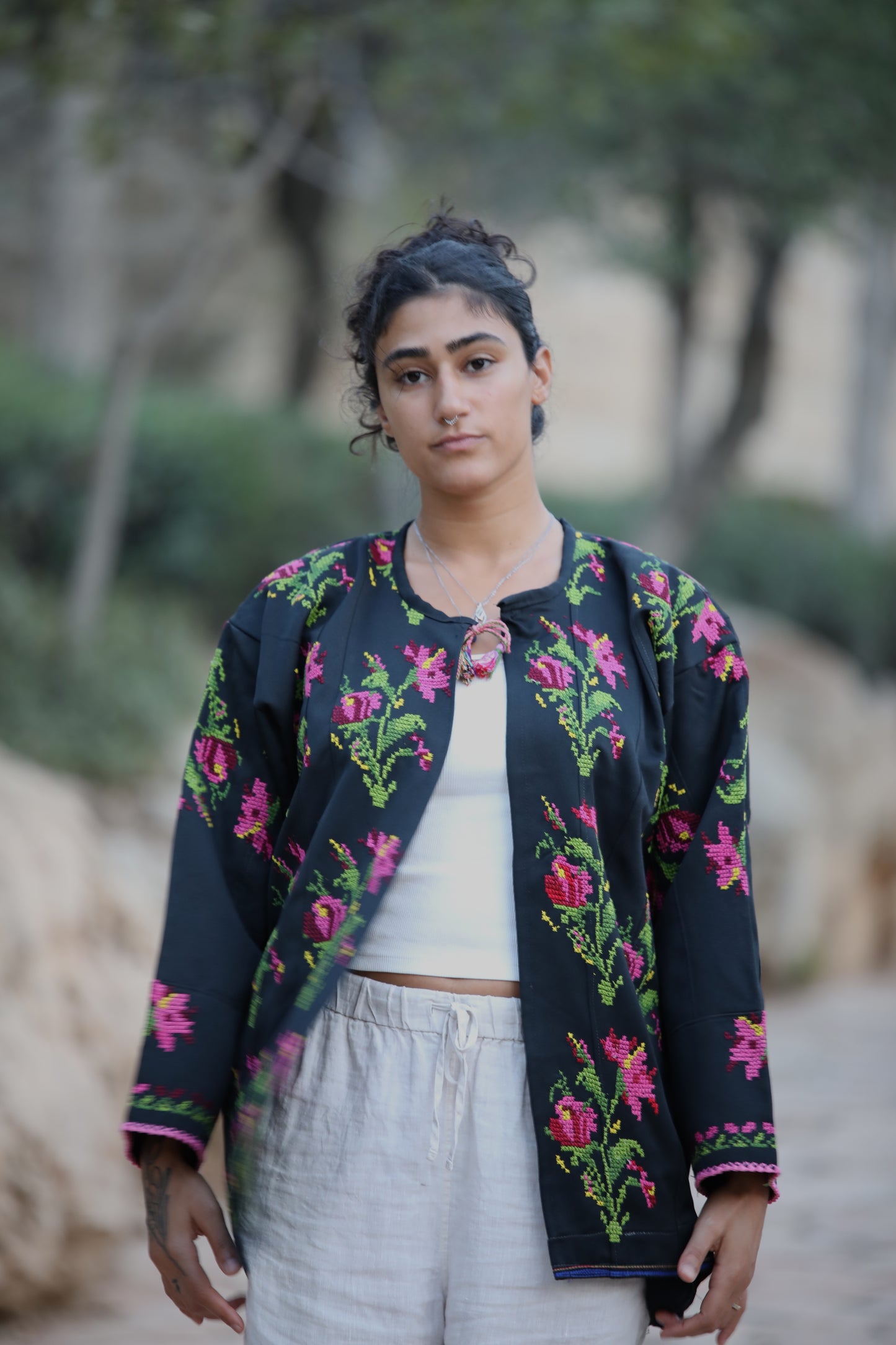 Blazer with Palestinian Tatreez