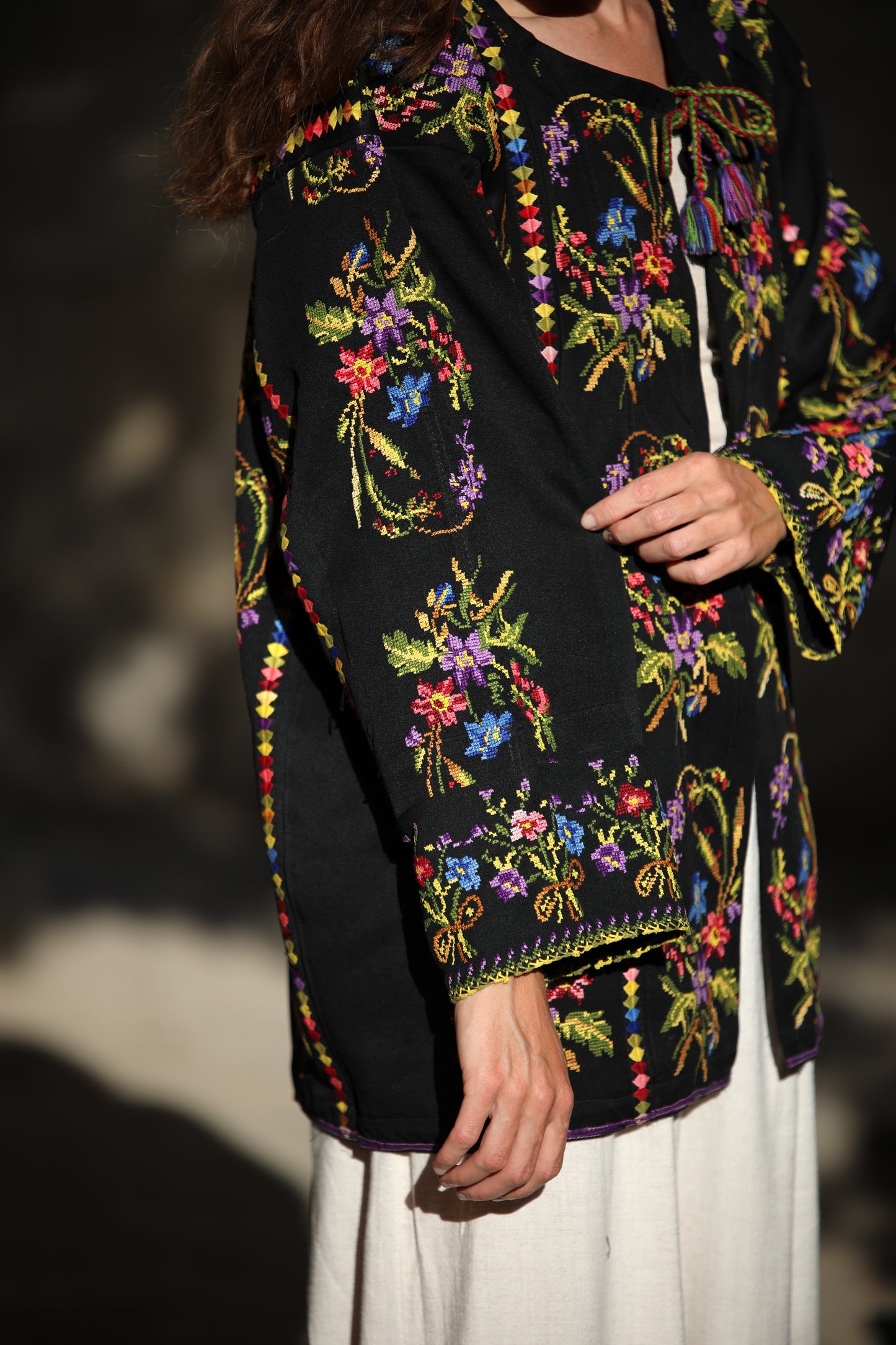 Blazer with Palestinian Tatreez
