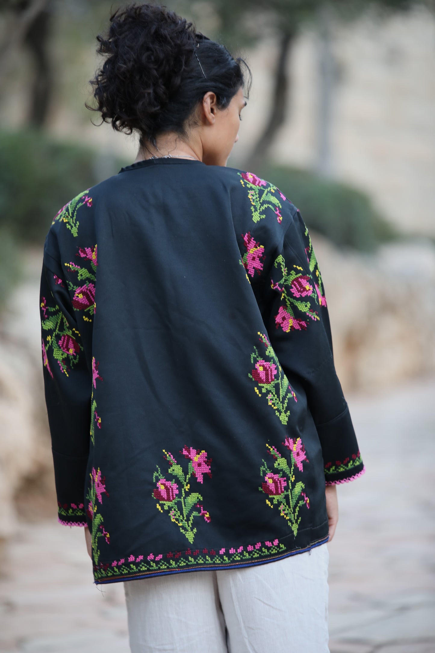 Blazer with Palestinian Tatreez