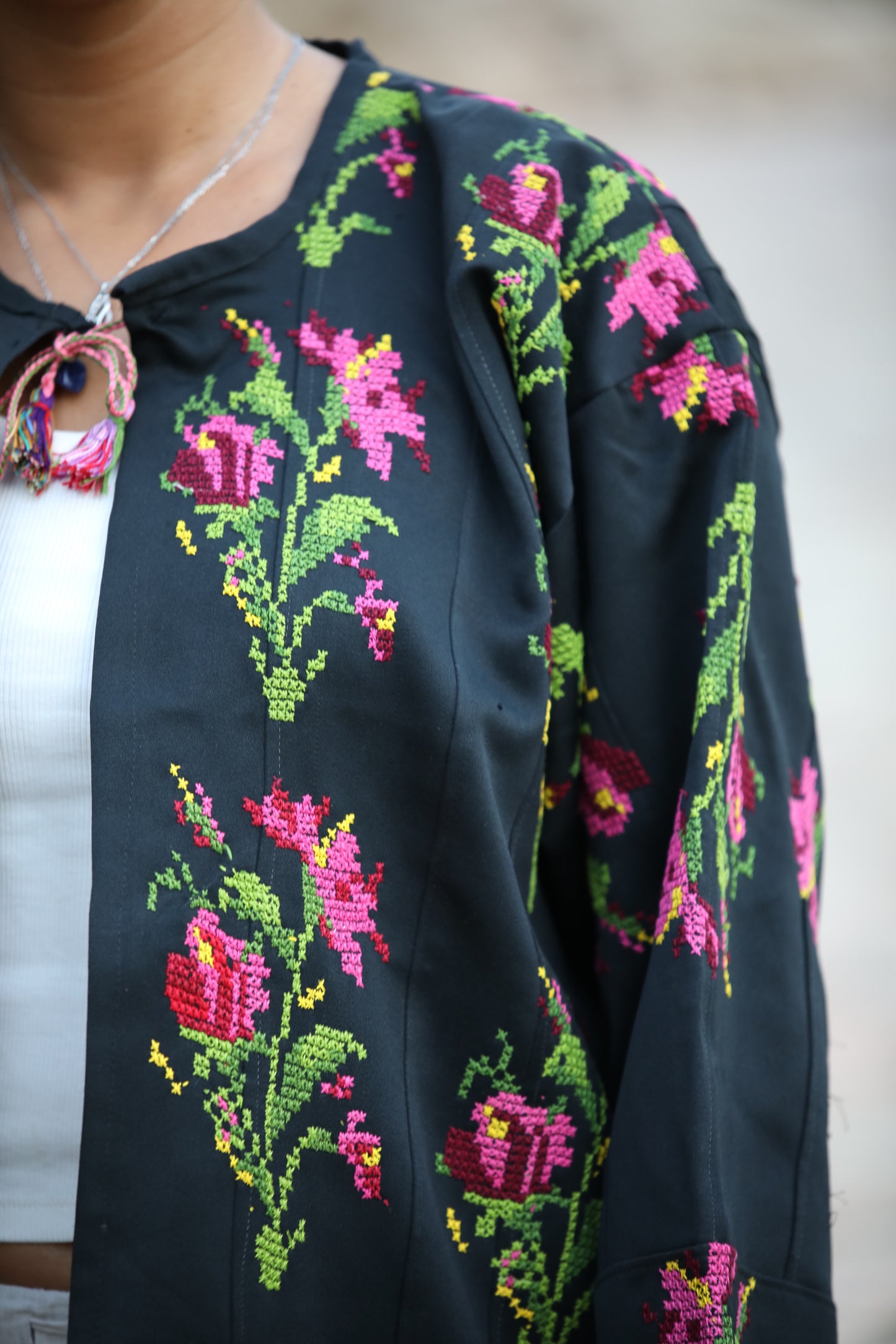 Blazer with Palestinian Tatreez
