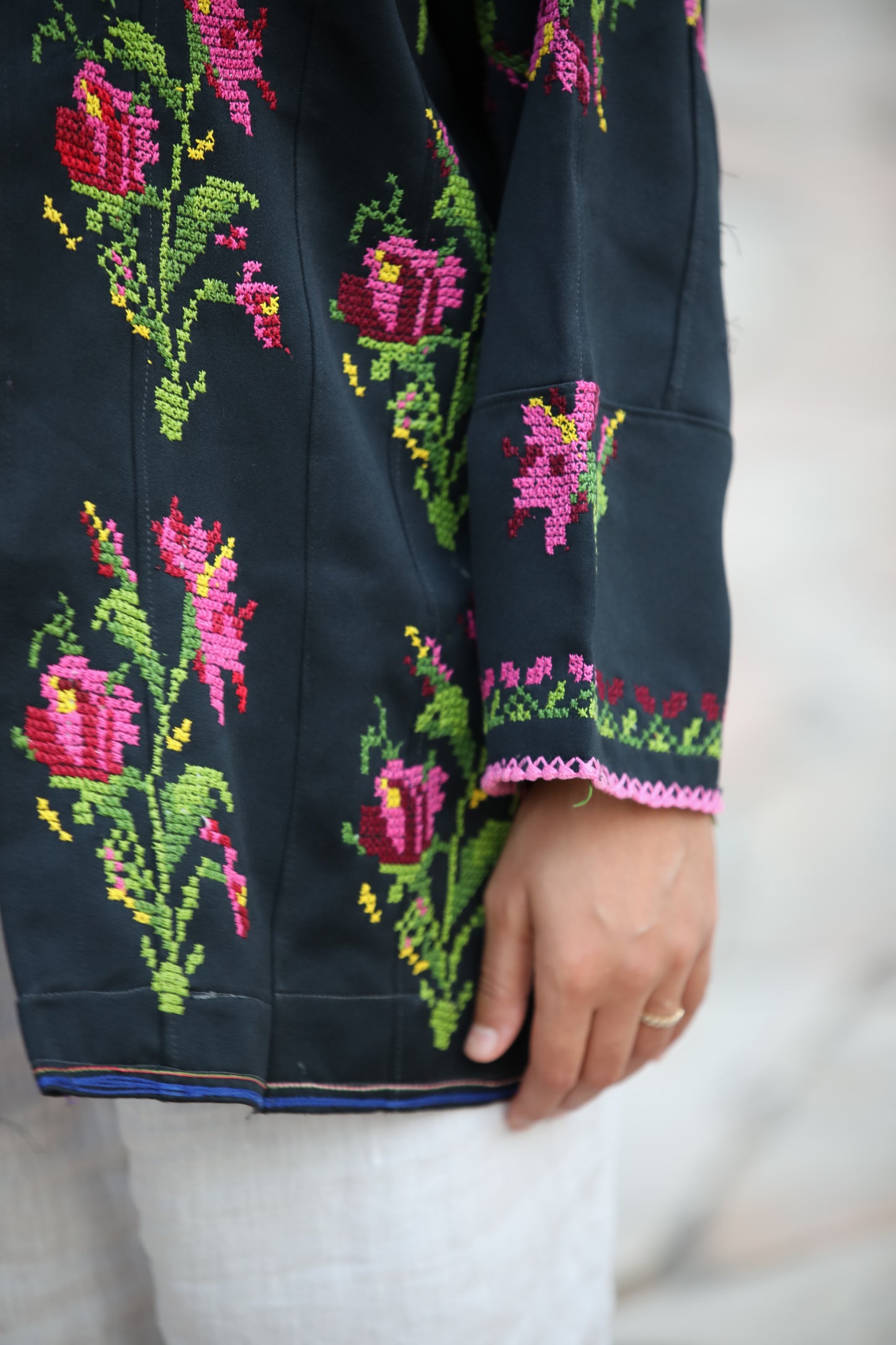 Blazer with Palestinian Tatreez