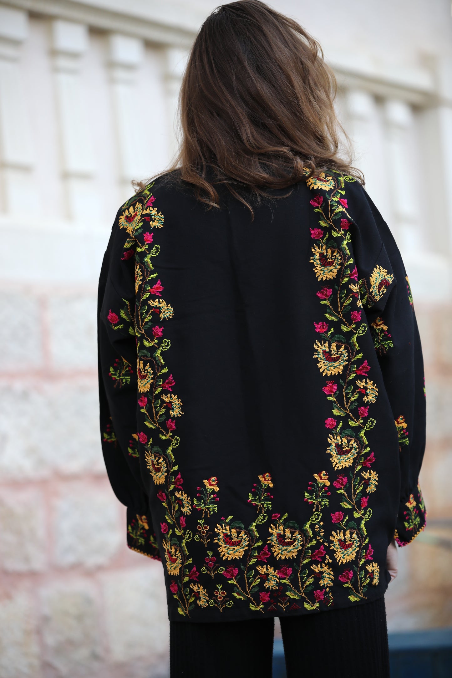 Blazer with Palestinian Tatreez