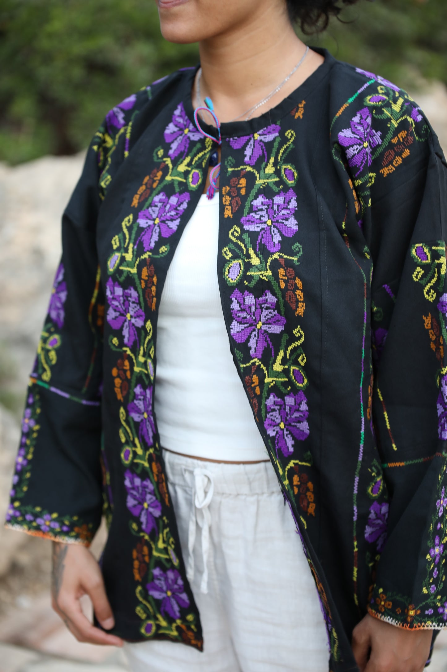 Blazer with Palestinian Tatreez