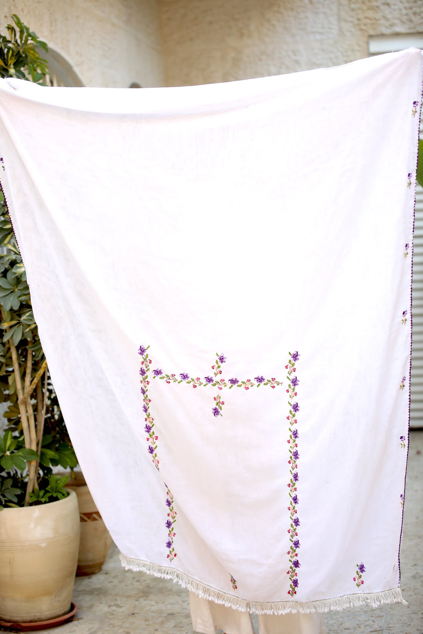 Palestinian Embroidered Shawl