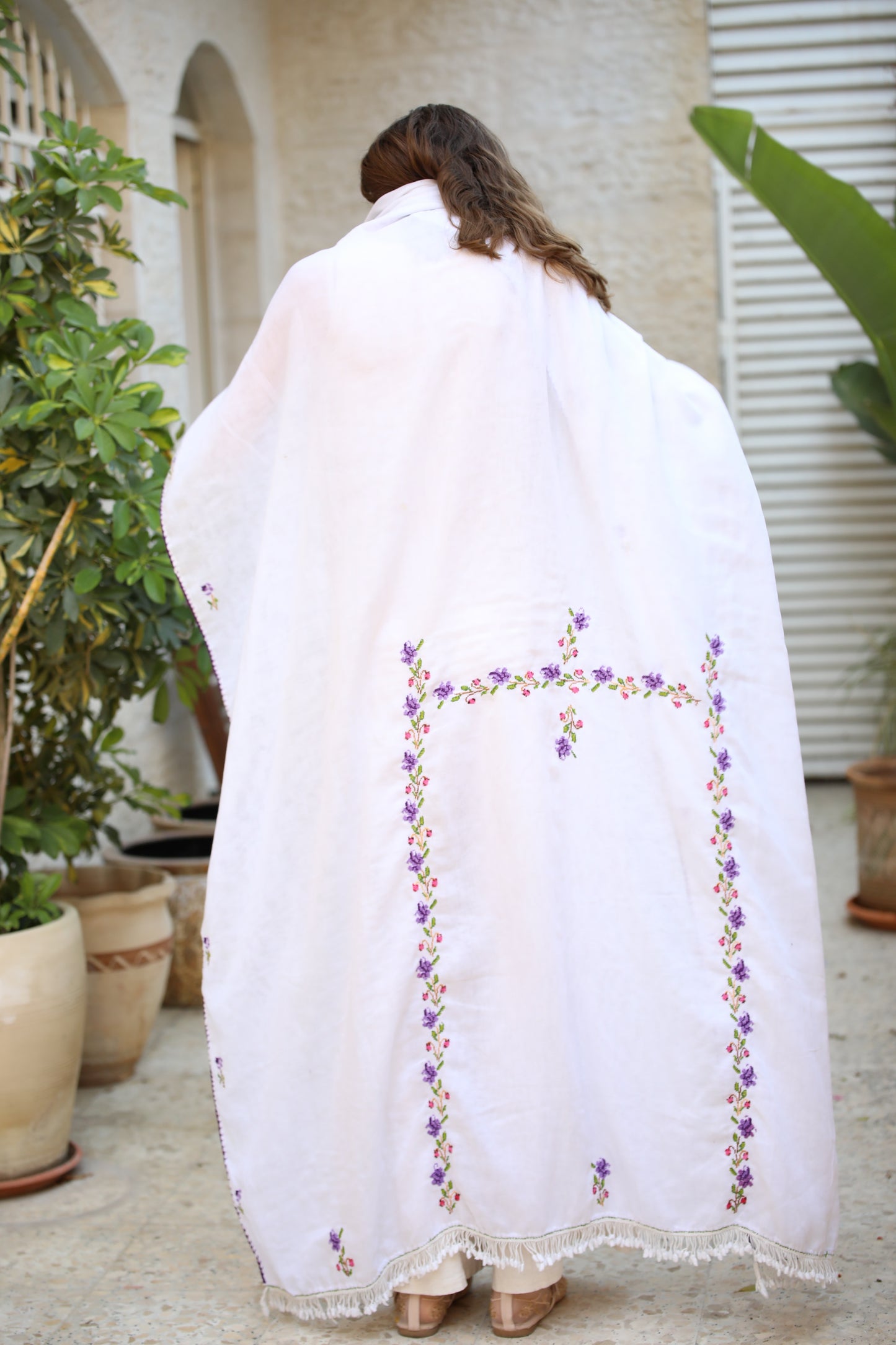 Palestinian Embroidered Shawl