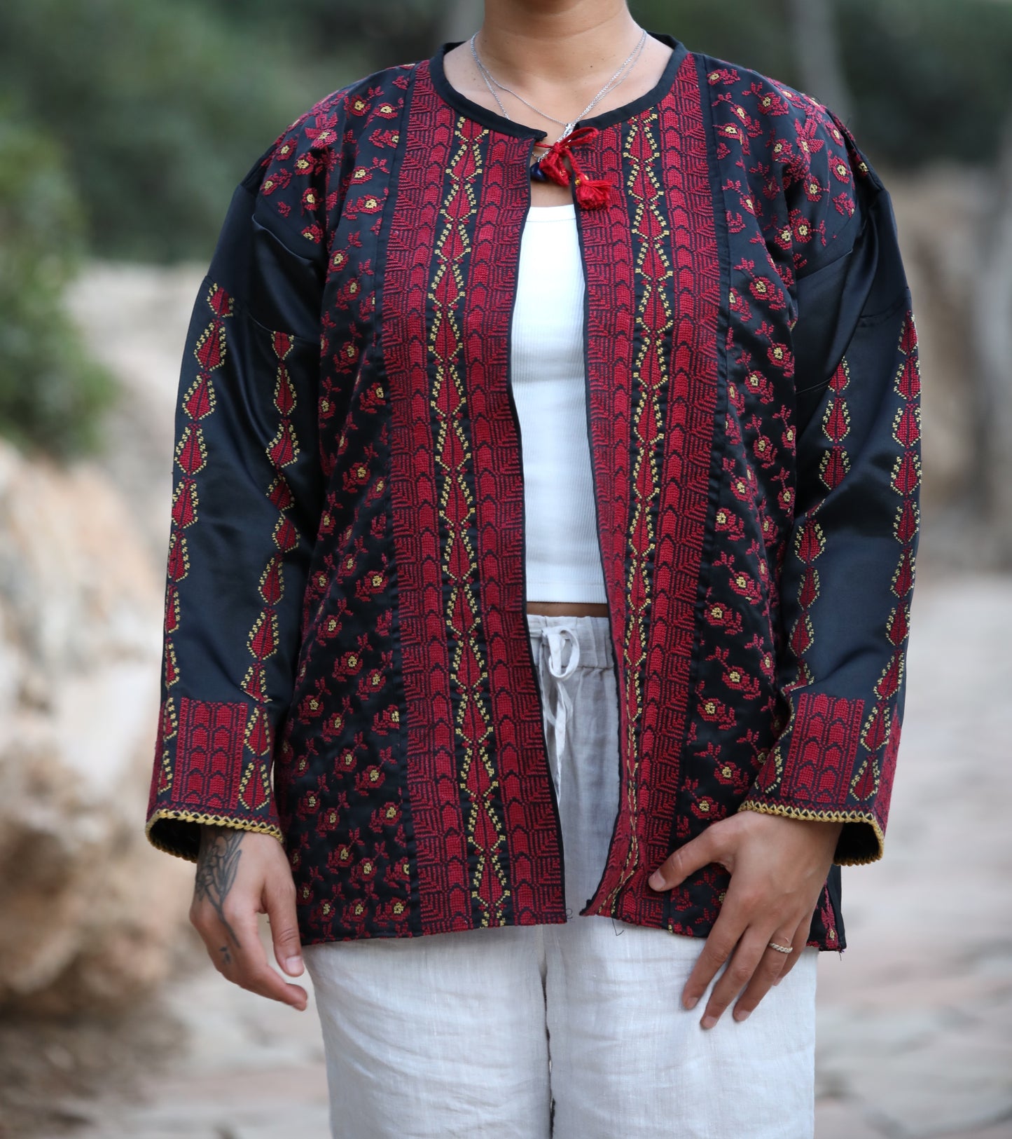 Blazer with Palestinian Tatreez