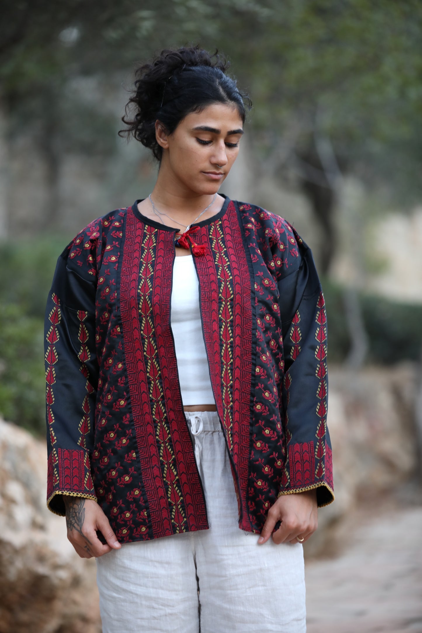 Blazer with Palestinian Tatreez