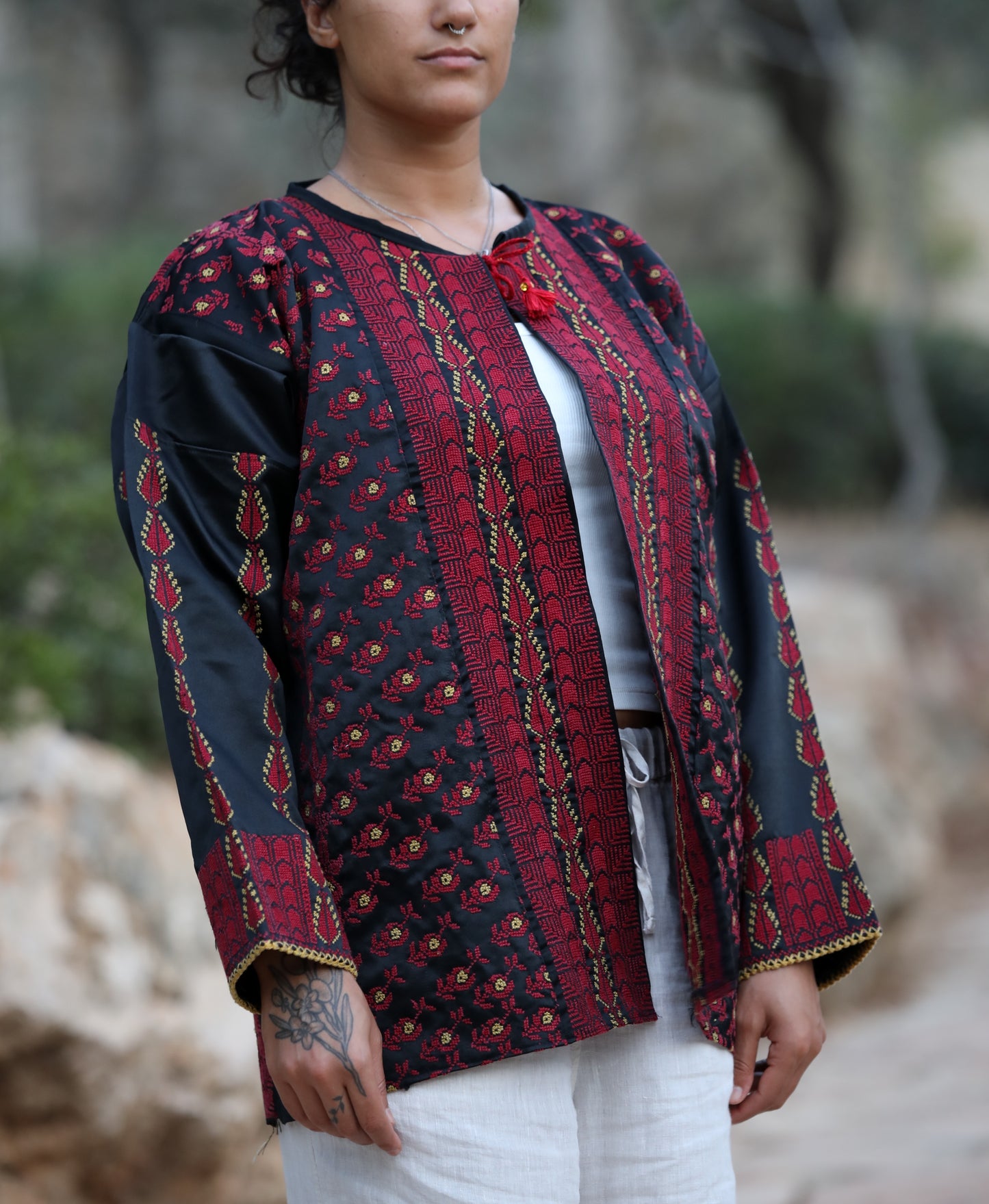 Blazer with Palestinian Tatreez