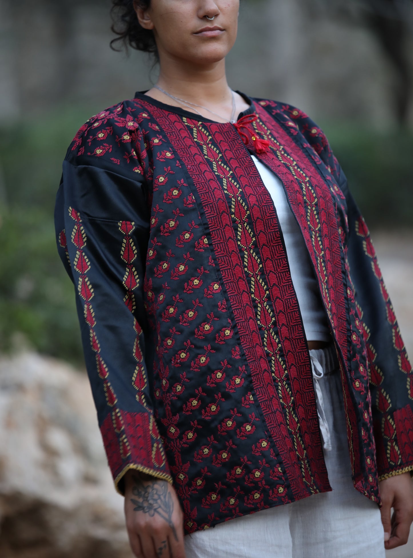 Blazer with Palestinian Tatreez