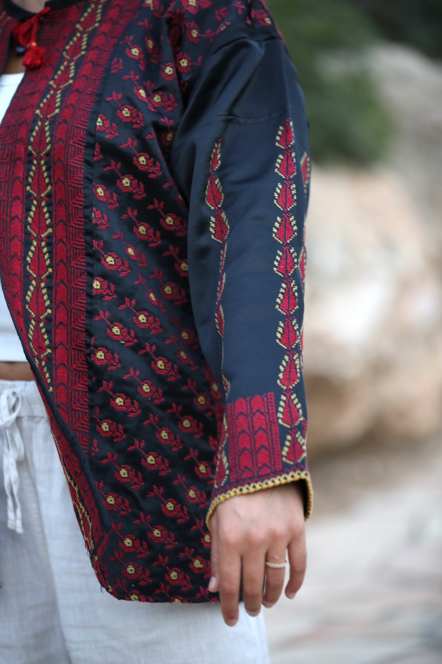 Blazer with Palestinian Tatreez