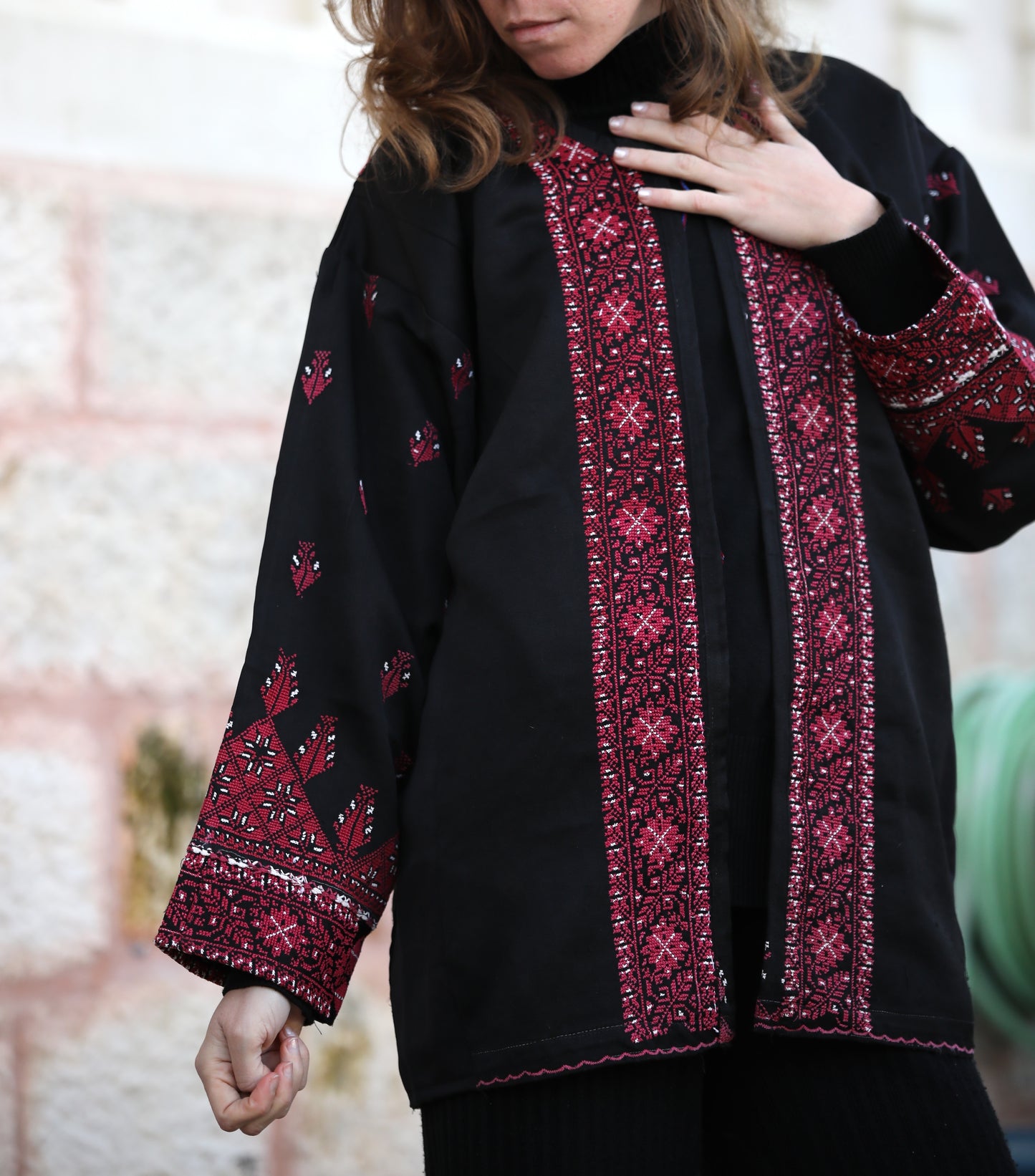 Blazer with Palestinian Tatreez
