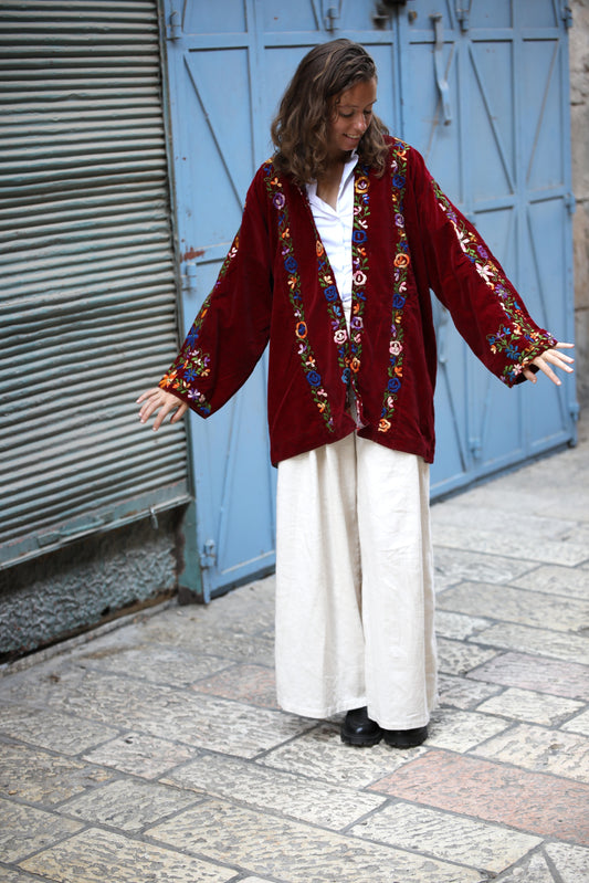 Palestinian Velvet Blazer | 1960s