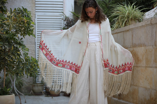 Palestinian Embroidered Shawl