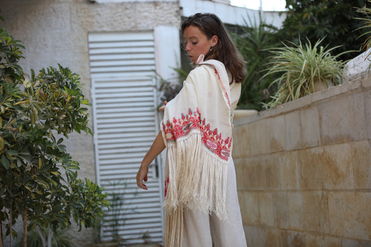 Palestinian Embroidered Shawl
