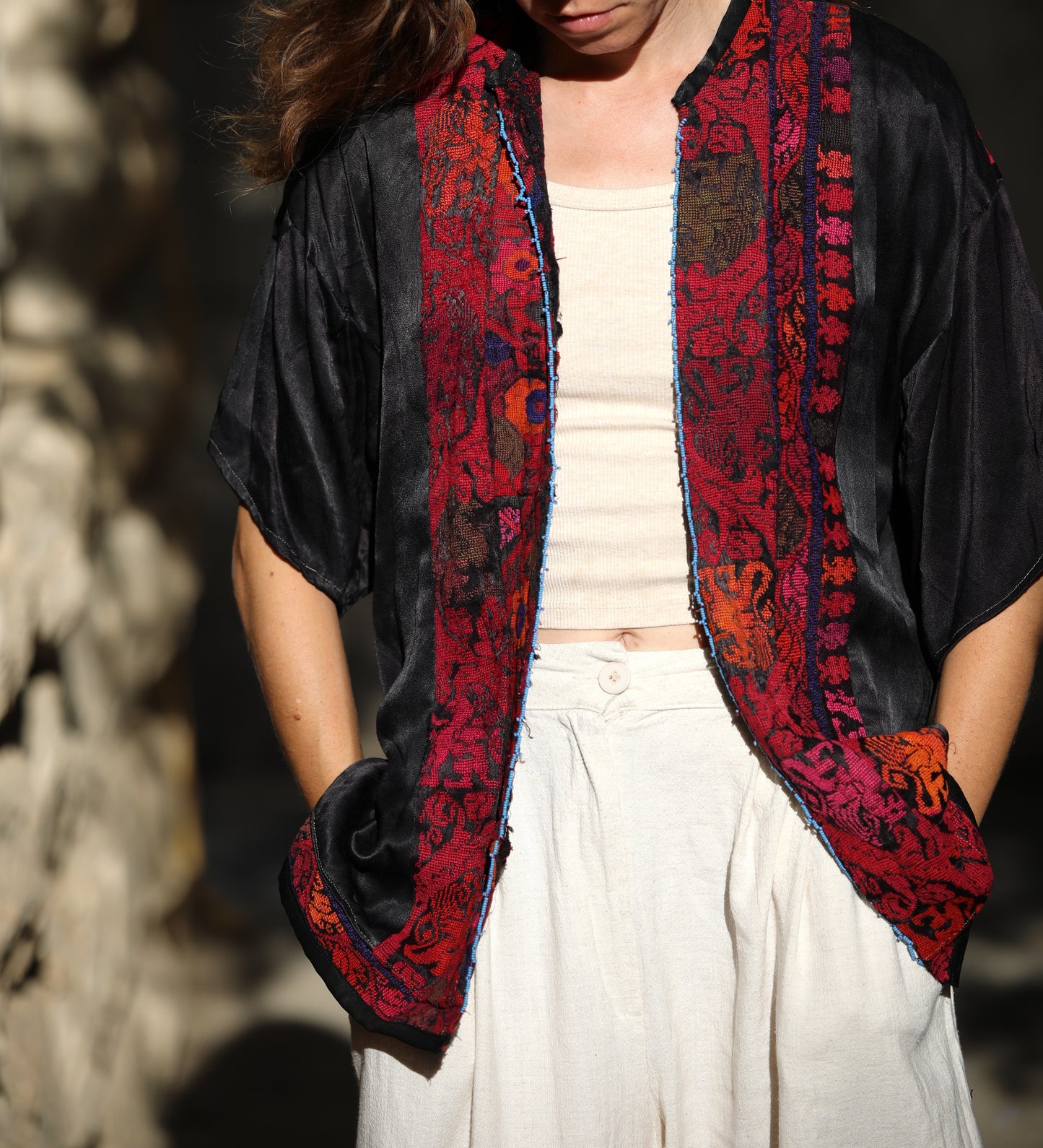 Blazer with Palestinian Tatreez
