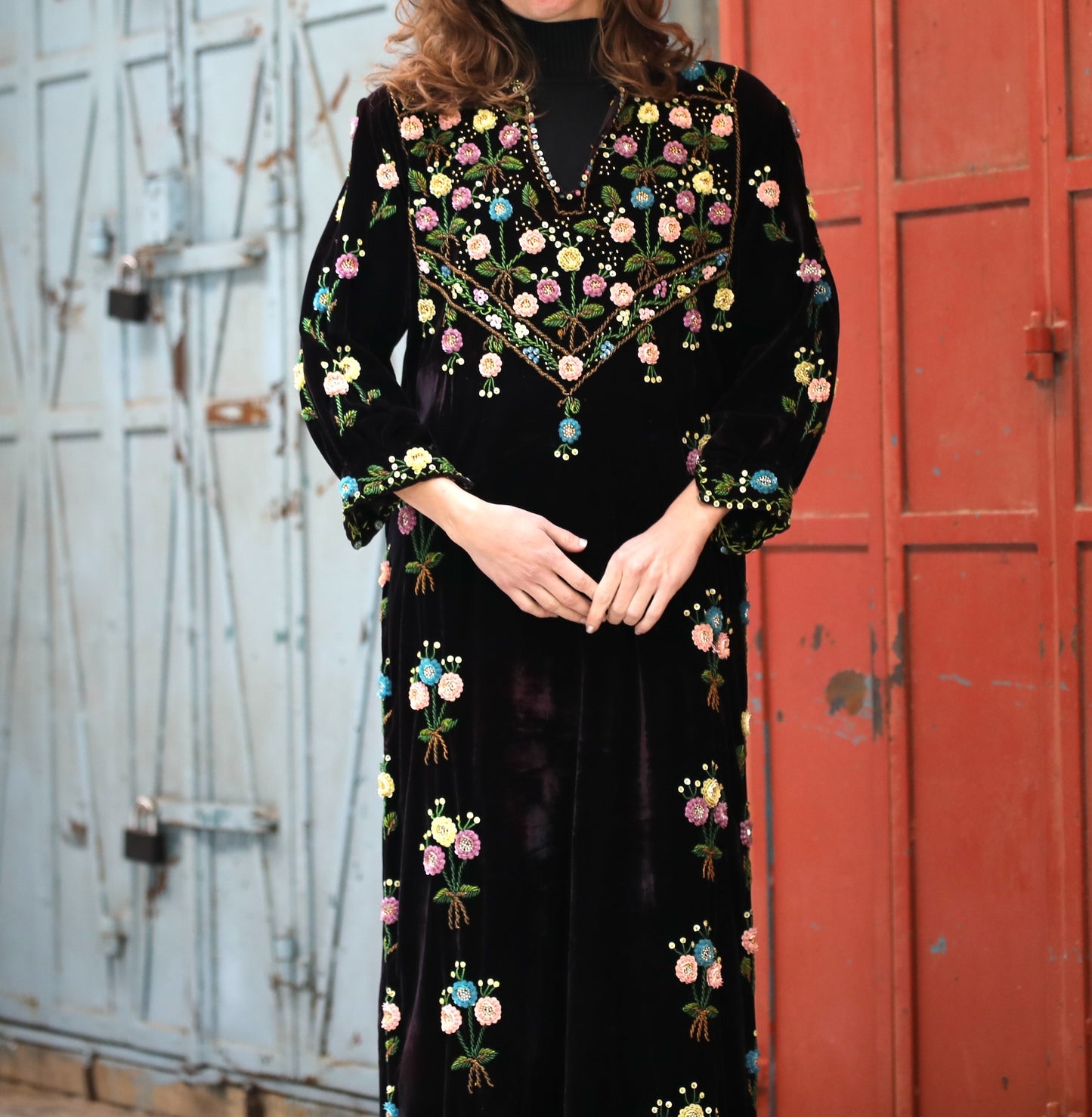 Vintage Palestinian Thobe with Beads