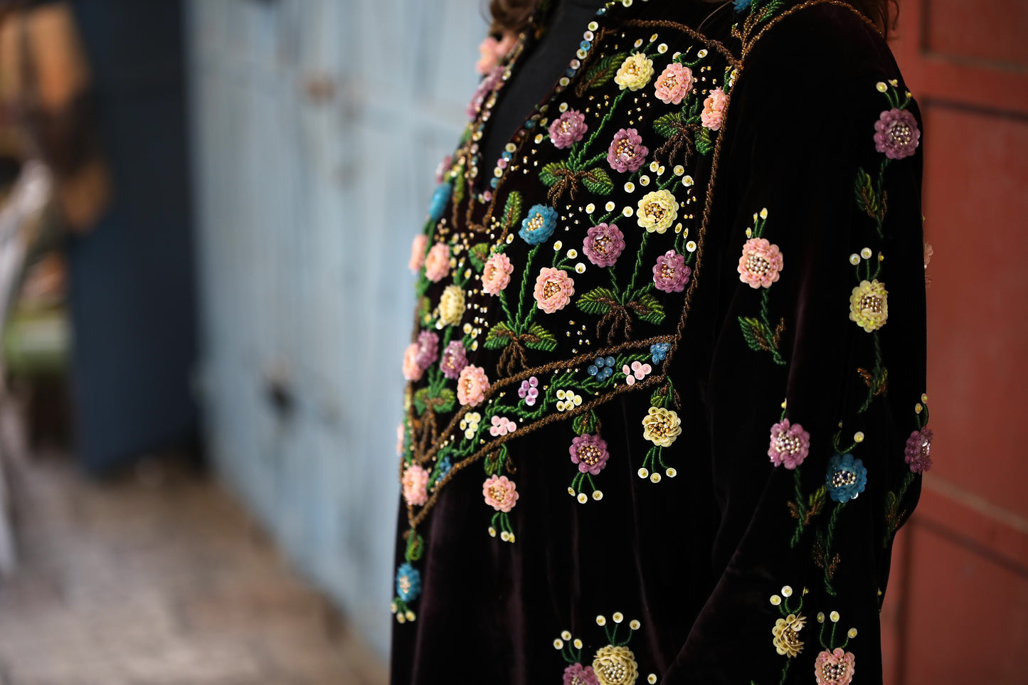 Vintage Palestinian Thobe with Beads