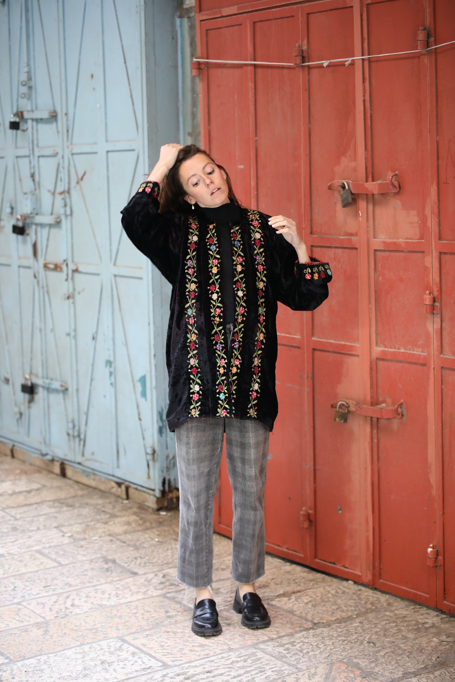 Palestinian Velvet Blazer | 1960s