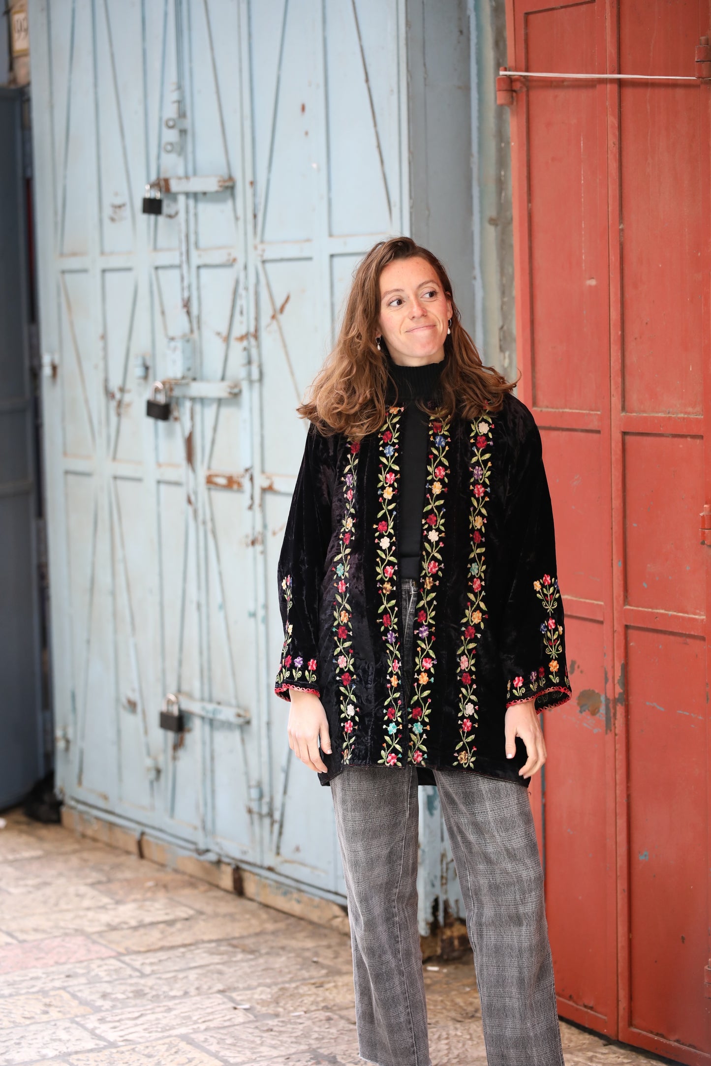 Palestinian Velvet Blazer | 1960s