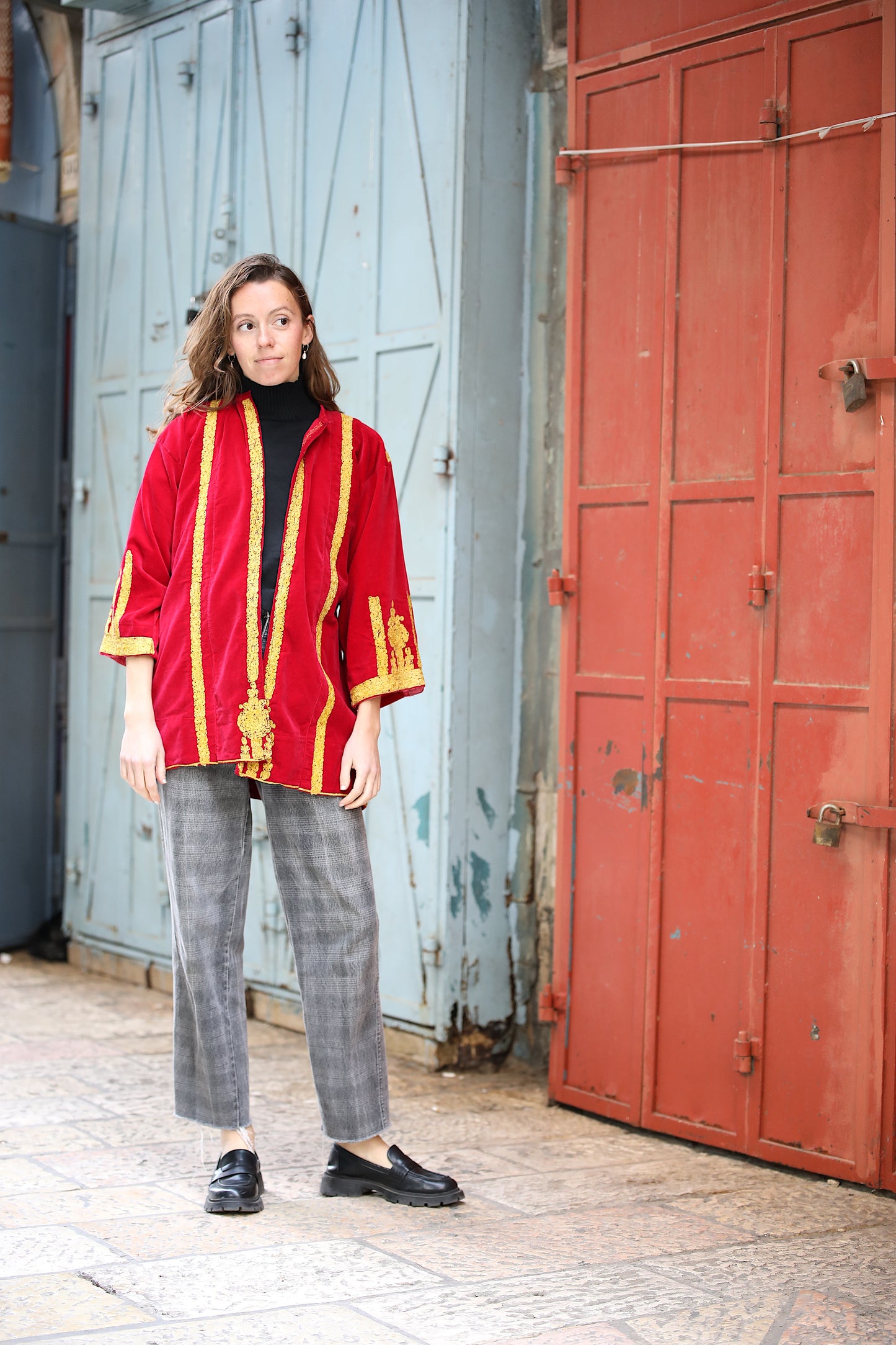 Palestinian Velvet Blazer | 1960s