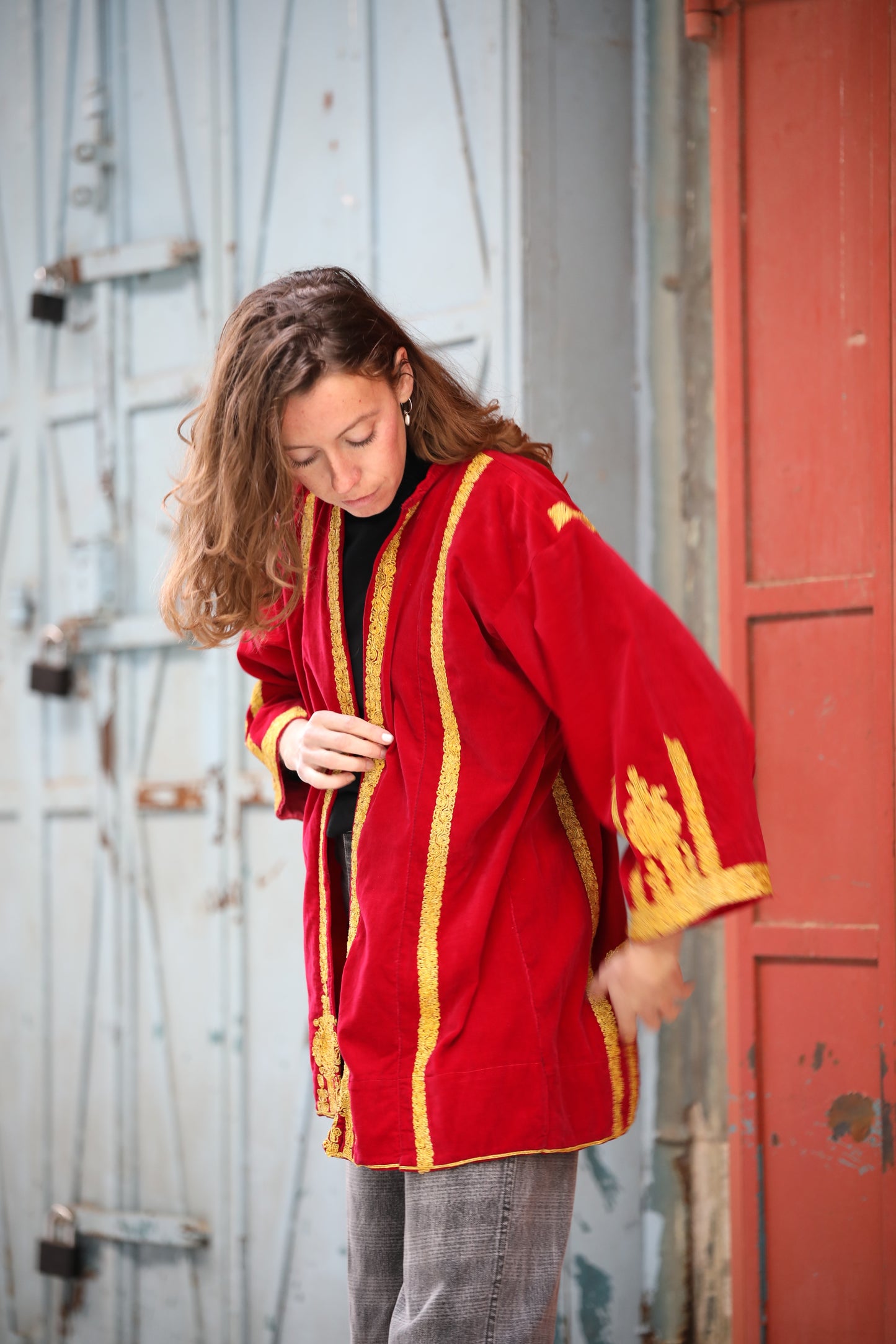 Palestinian Velvet Blazer | 1960s