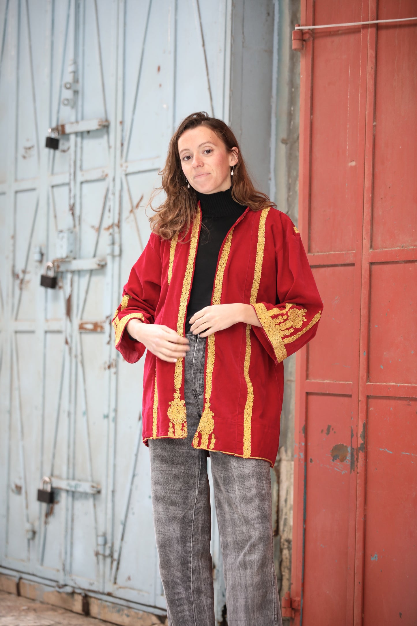 Palestinian Velvet Blazer | 1960s